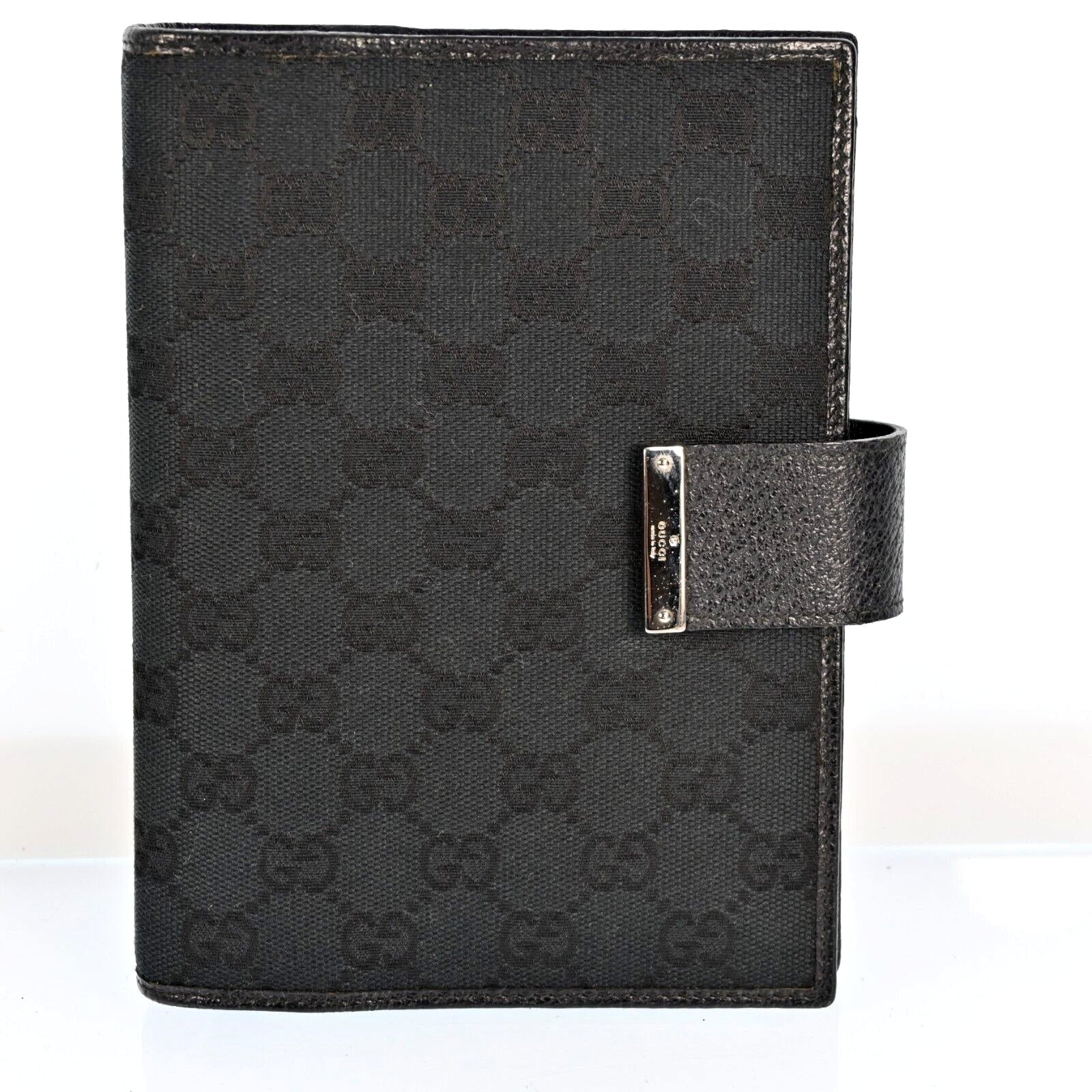 Gucci Gg Canvas Planner Cover Black