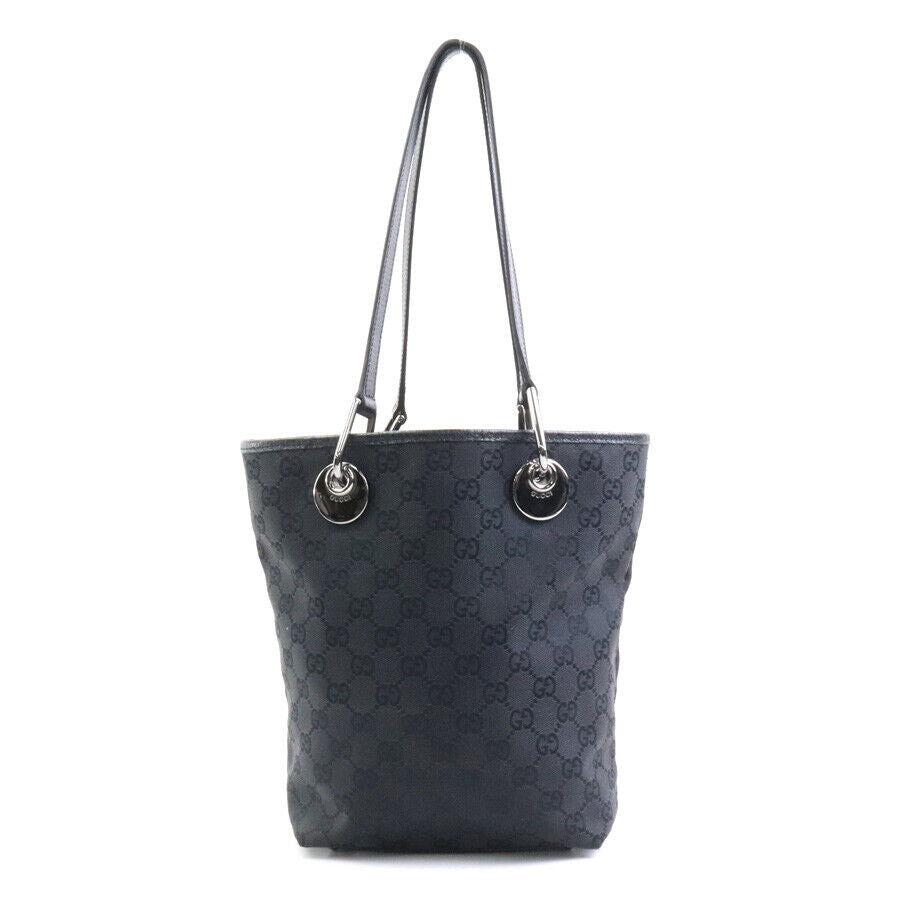 Gucci Gg Canvas Shoulder Bag Black