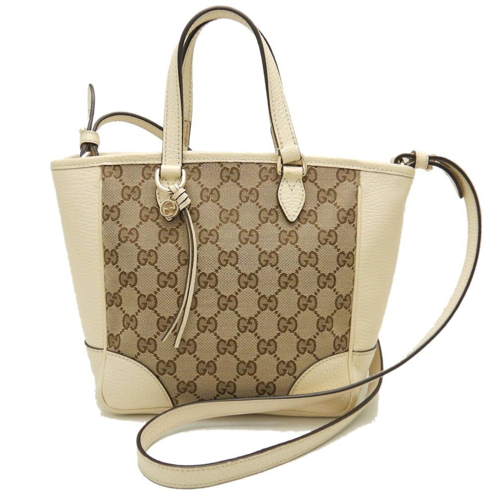 Gucci Handbag 2Way Gg Canvas Leather