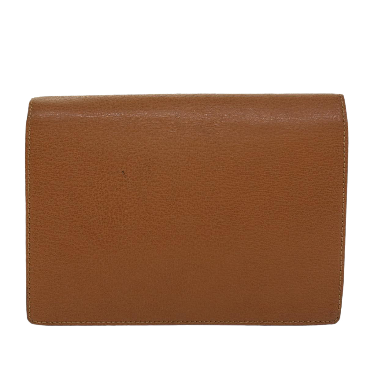 GUCCI Clutch Bag Leather Brown ep904