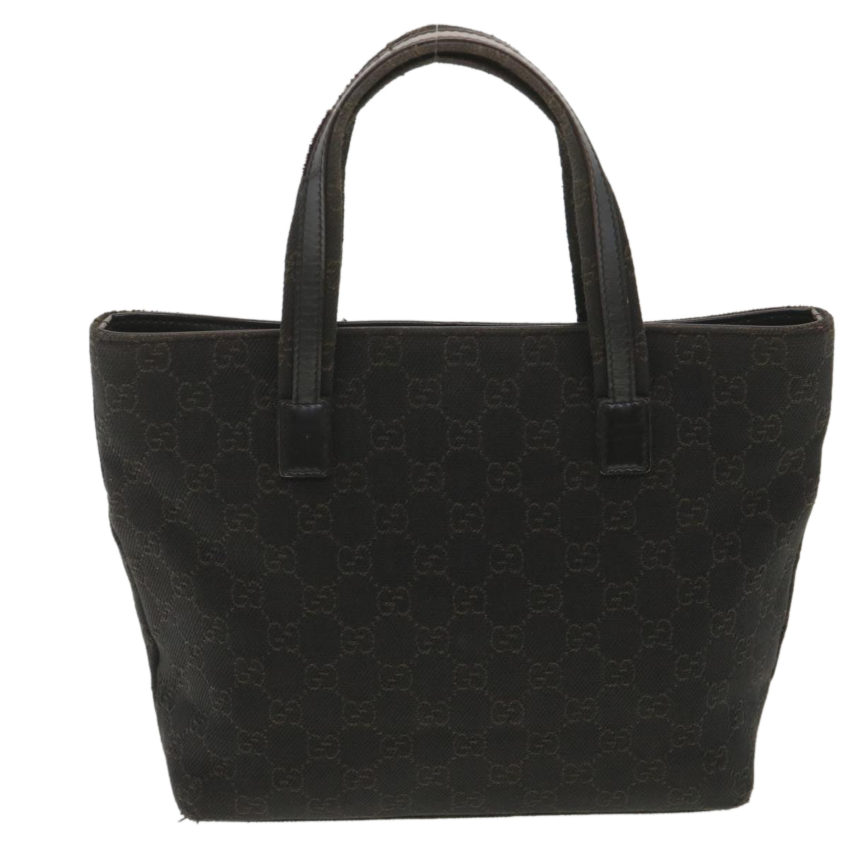 GUCCI GG Canvas Hand Bag Dark Brown 105650 ro900