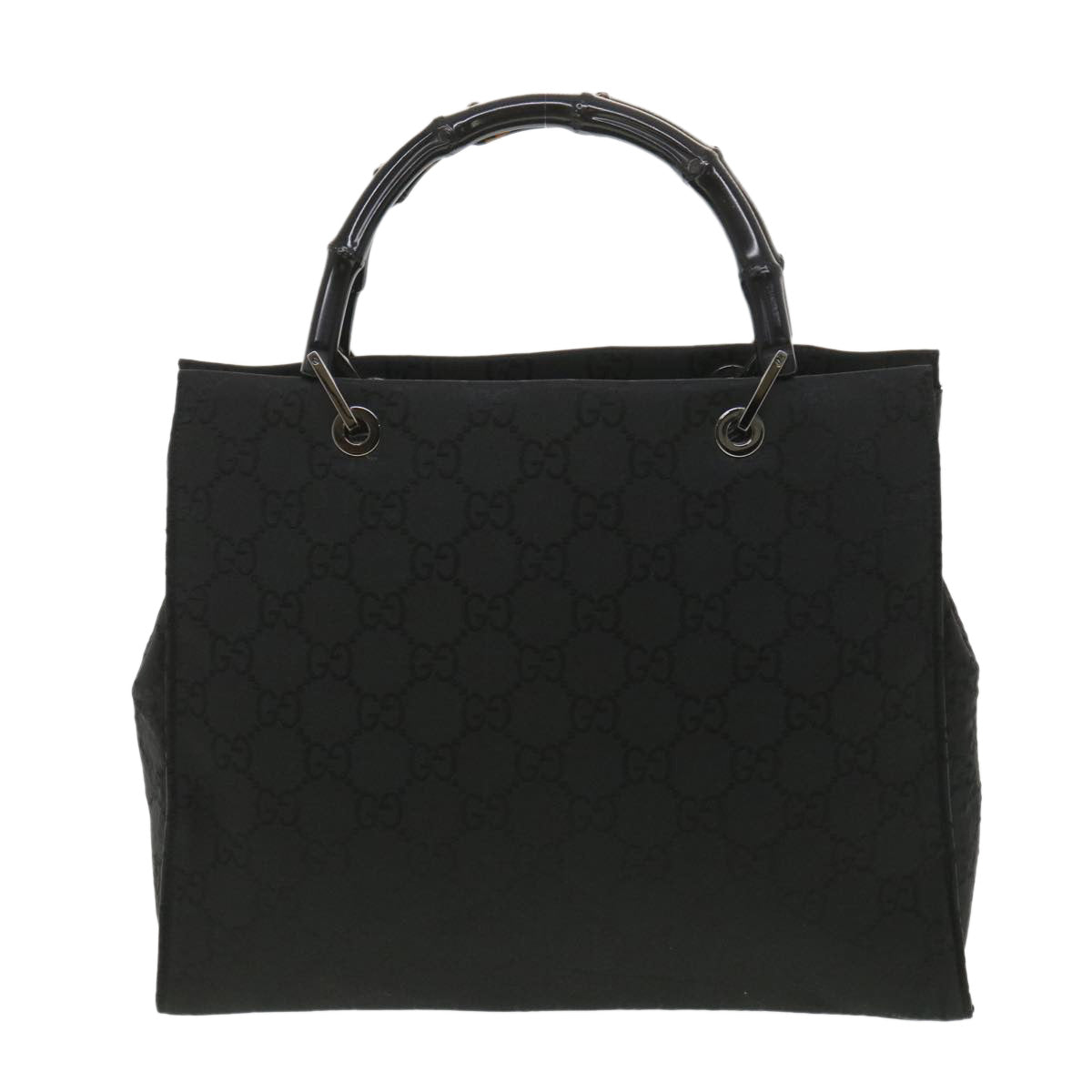 GUCCI GG Canvas Hand Bag Black 38354