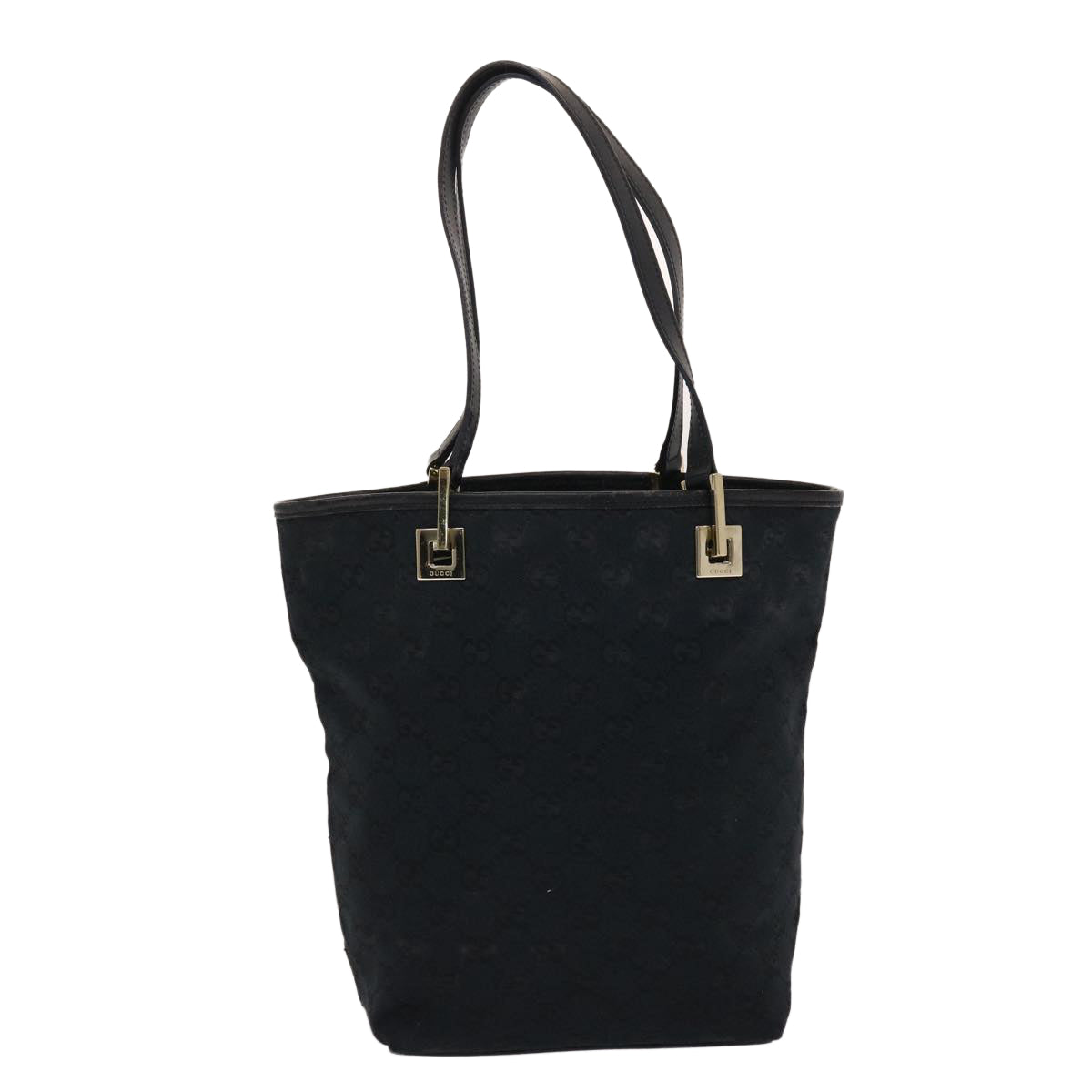 GUCCI GG Canvas Hand Bag Black 49083