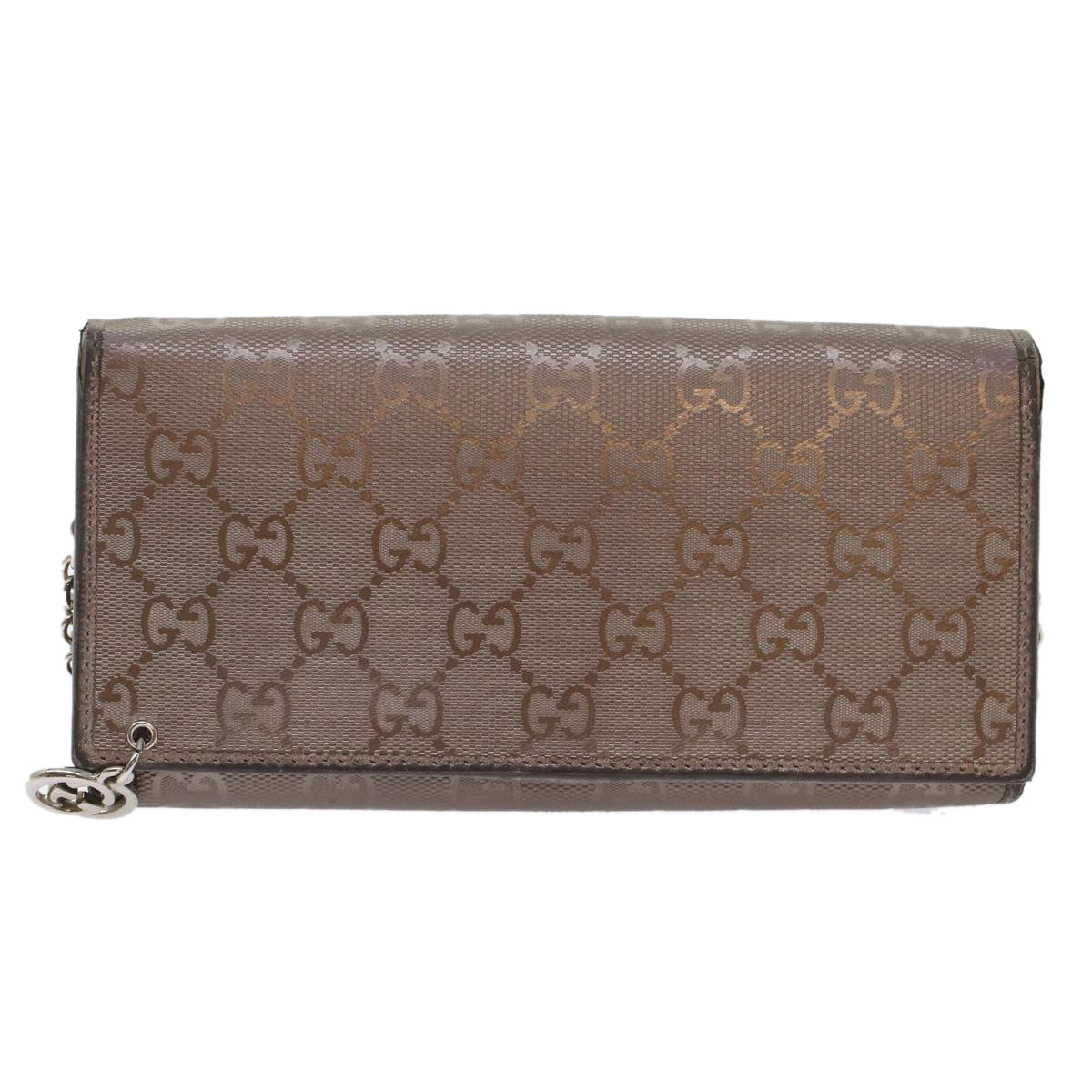 GUCCI GG Canvas Chain Wallet Brown 224262 th3850