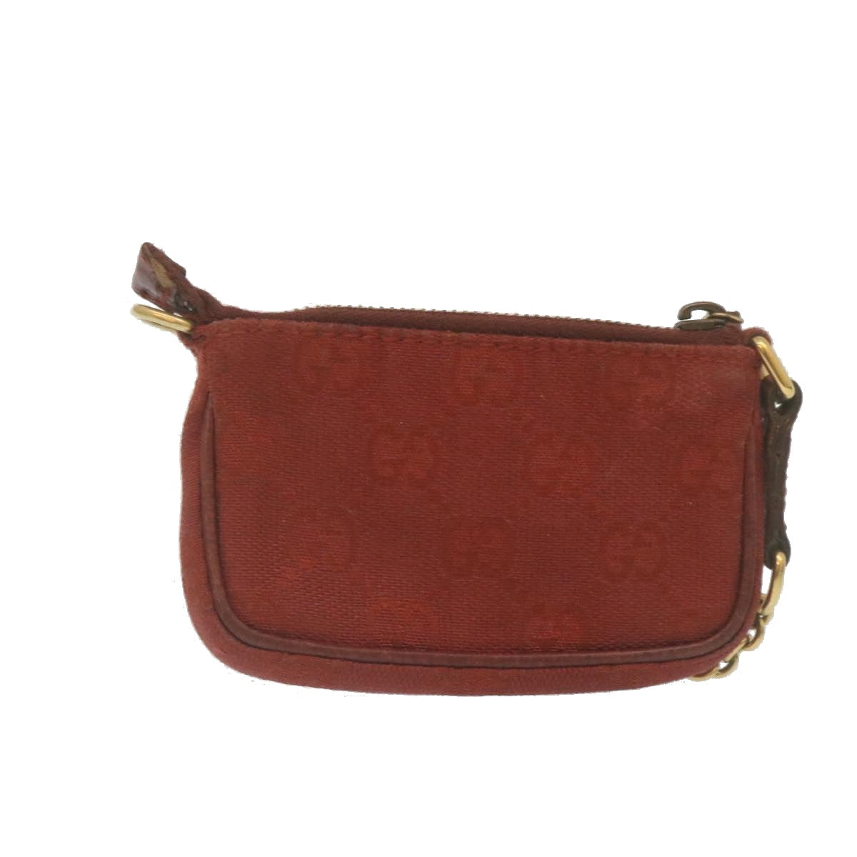 GUCCI GG Canvas Coin Purse Red 29473