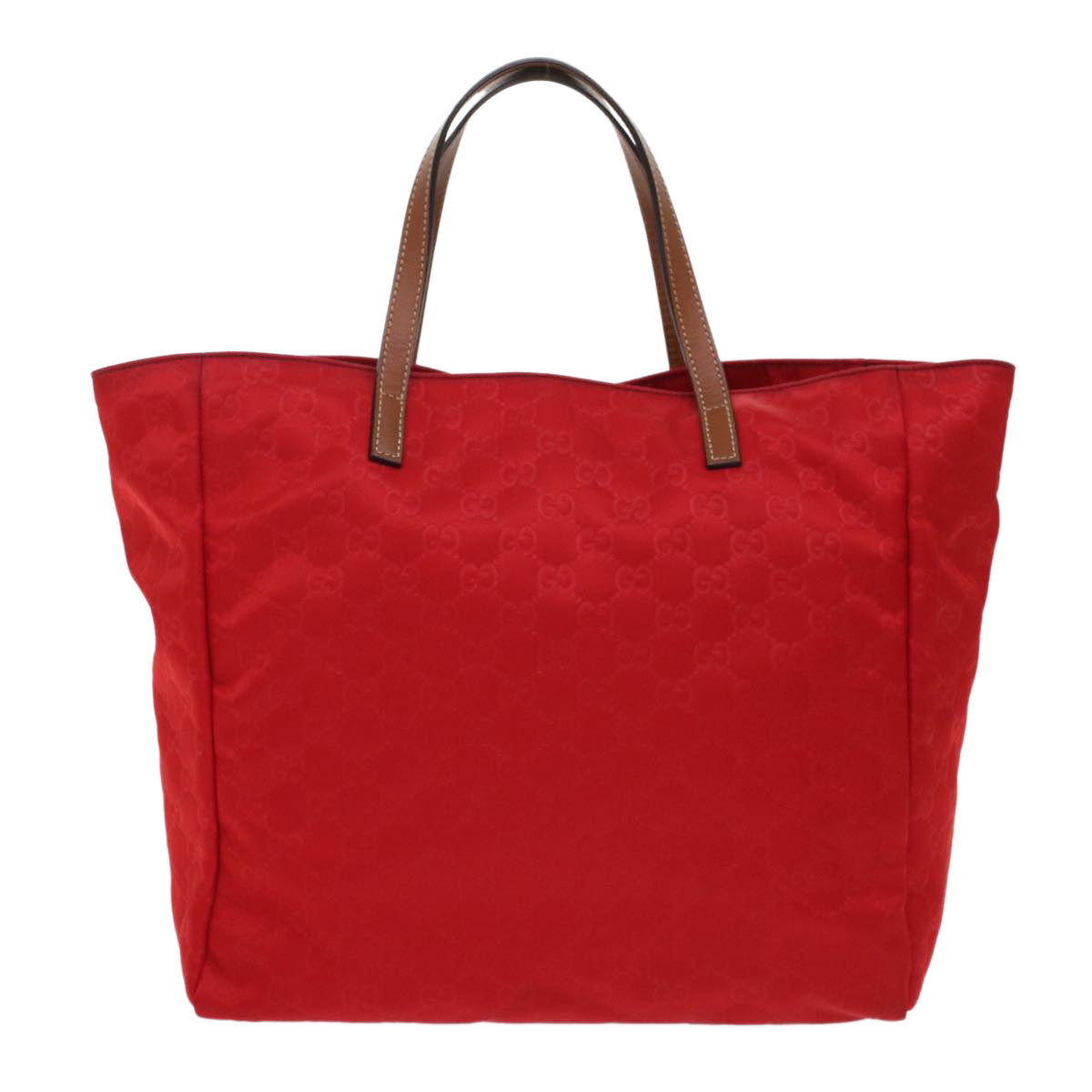 GUCCI GG Canvas Hand Bag Red 282439 49409