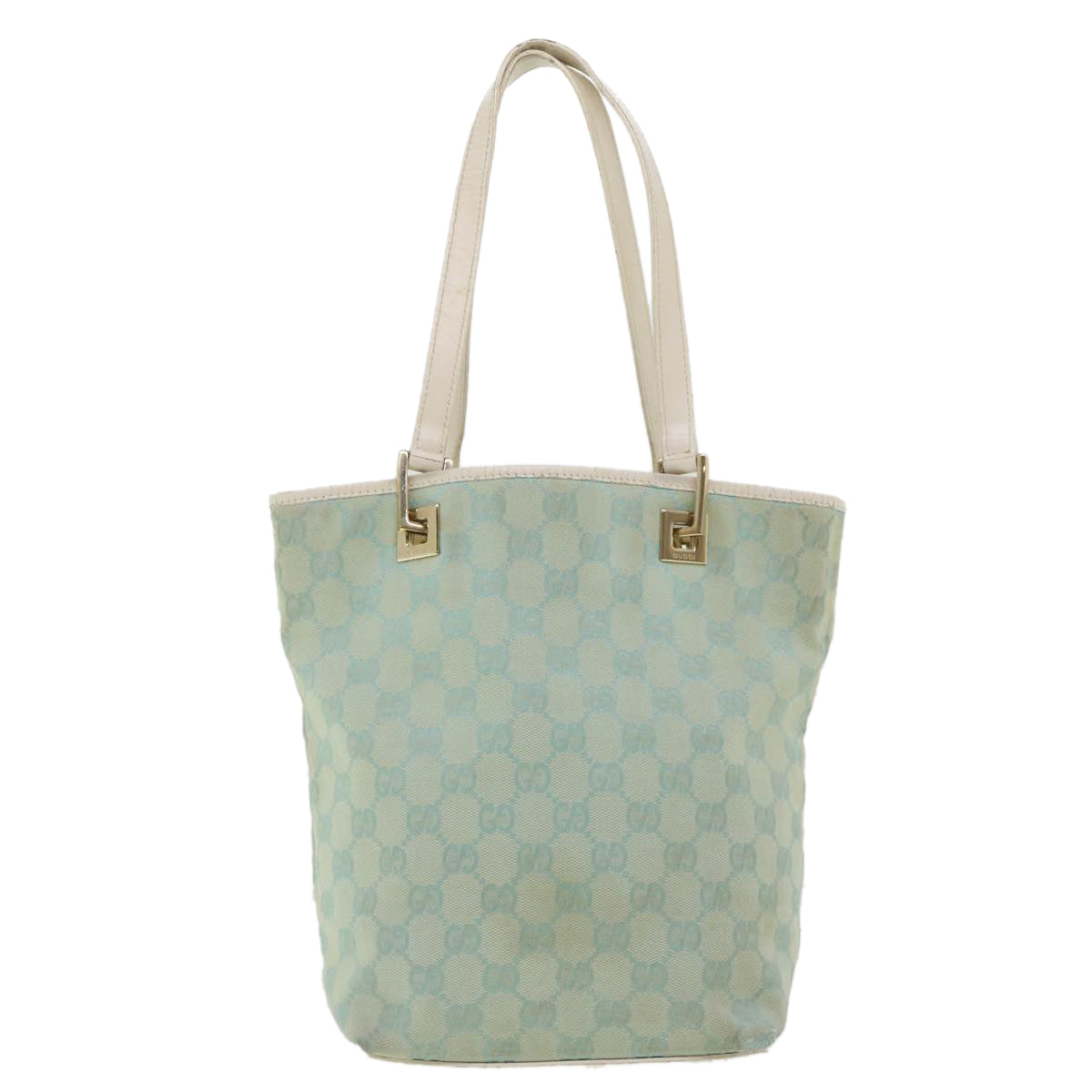 GUCCI GG Canvas Shoulder Bag Light Blue 0021099 001998 34957