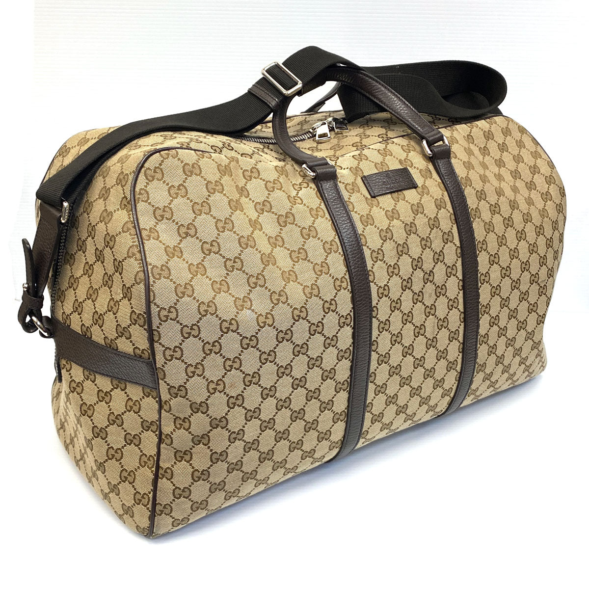 Gucci GG Logo Beige Large Carryon Duffle