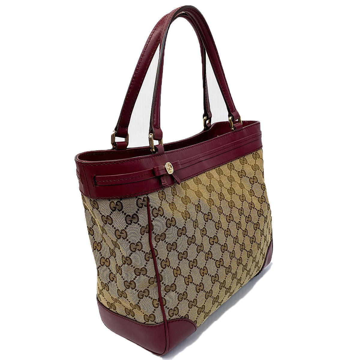Gucci GG Mayfair Tote BeigeCherry