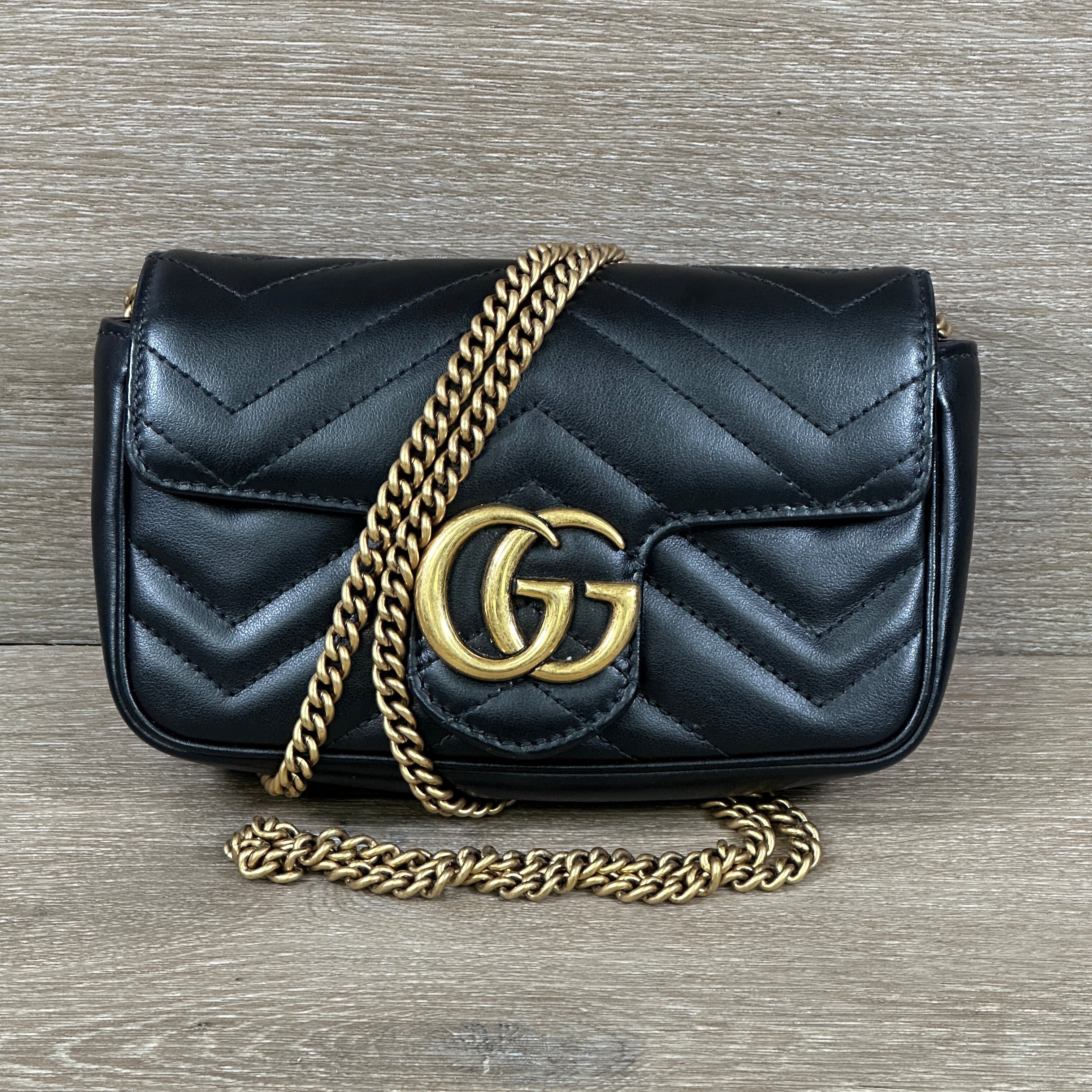 Gucci GG Marmont Super Mini Bag Black