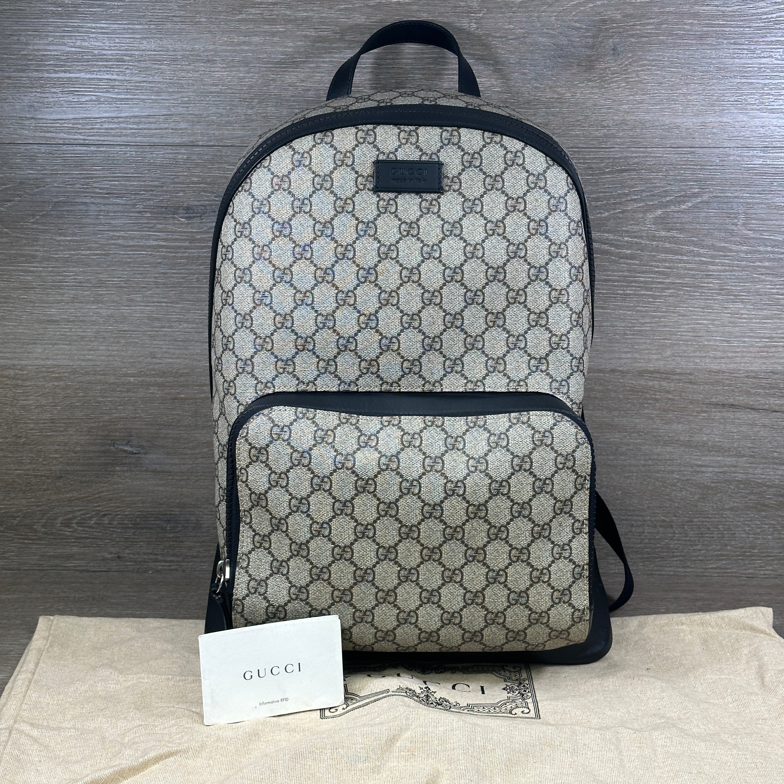 Gucci GG Supreme Eden Backpack Coated Canvas Medium