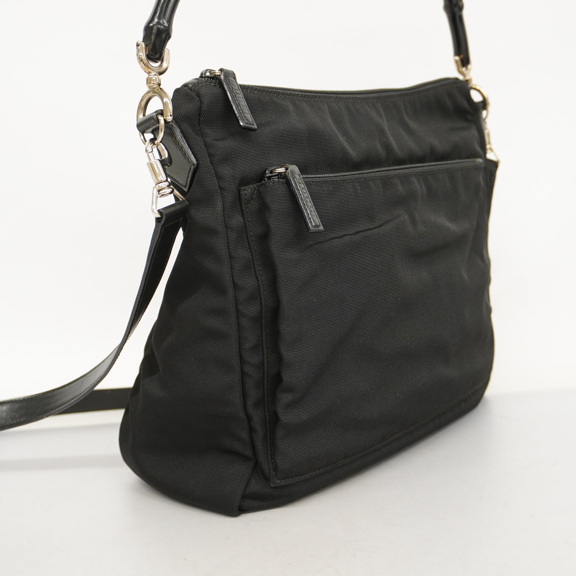 Gucci Bamboo 2way Bag 000 2058 0509 5 Women's Nylon HandBag,Shoulder Bag