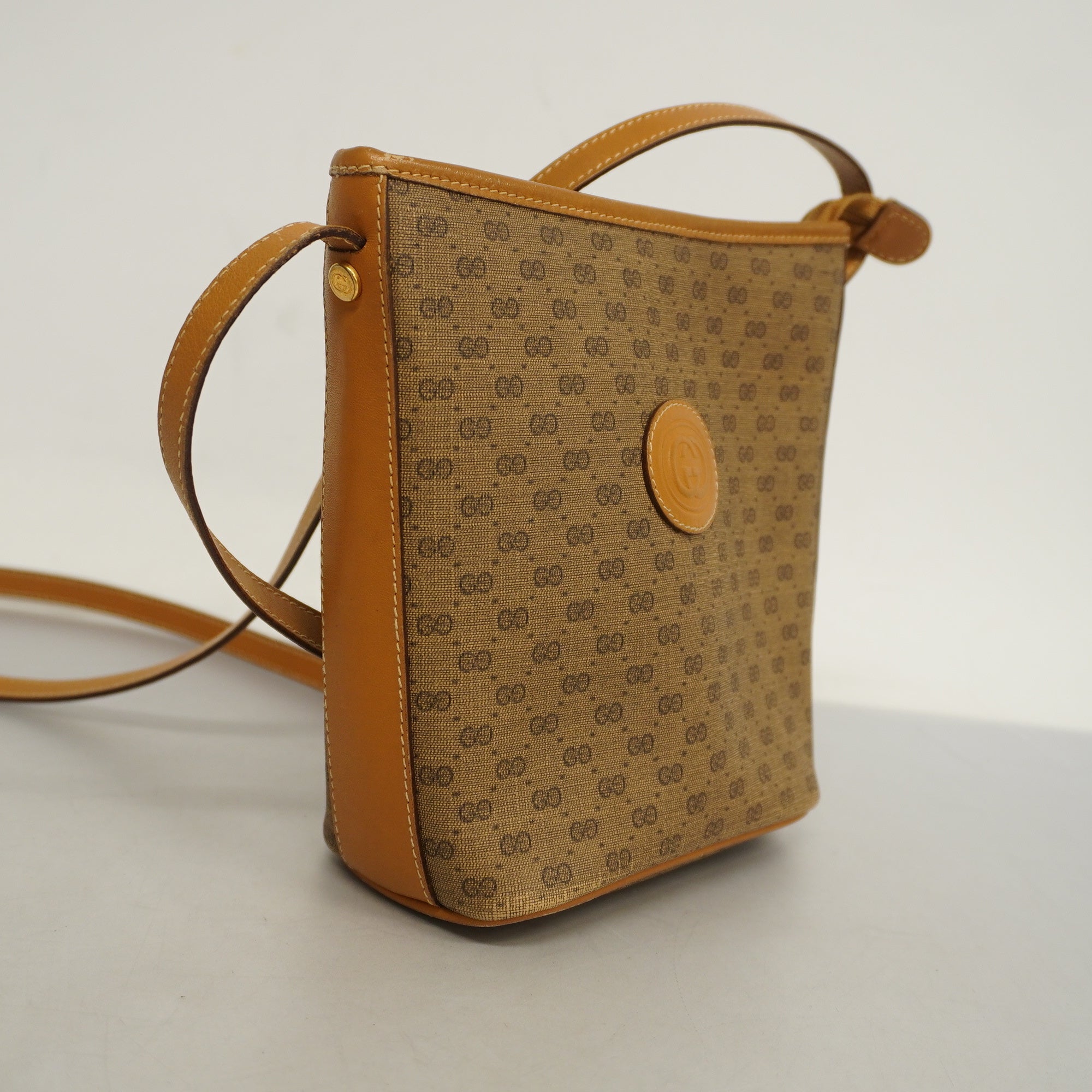 Gucci Micro GG 007 89 1095 Women's Shoulder Bag Beige
