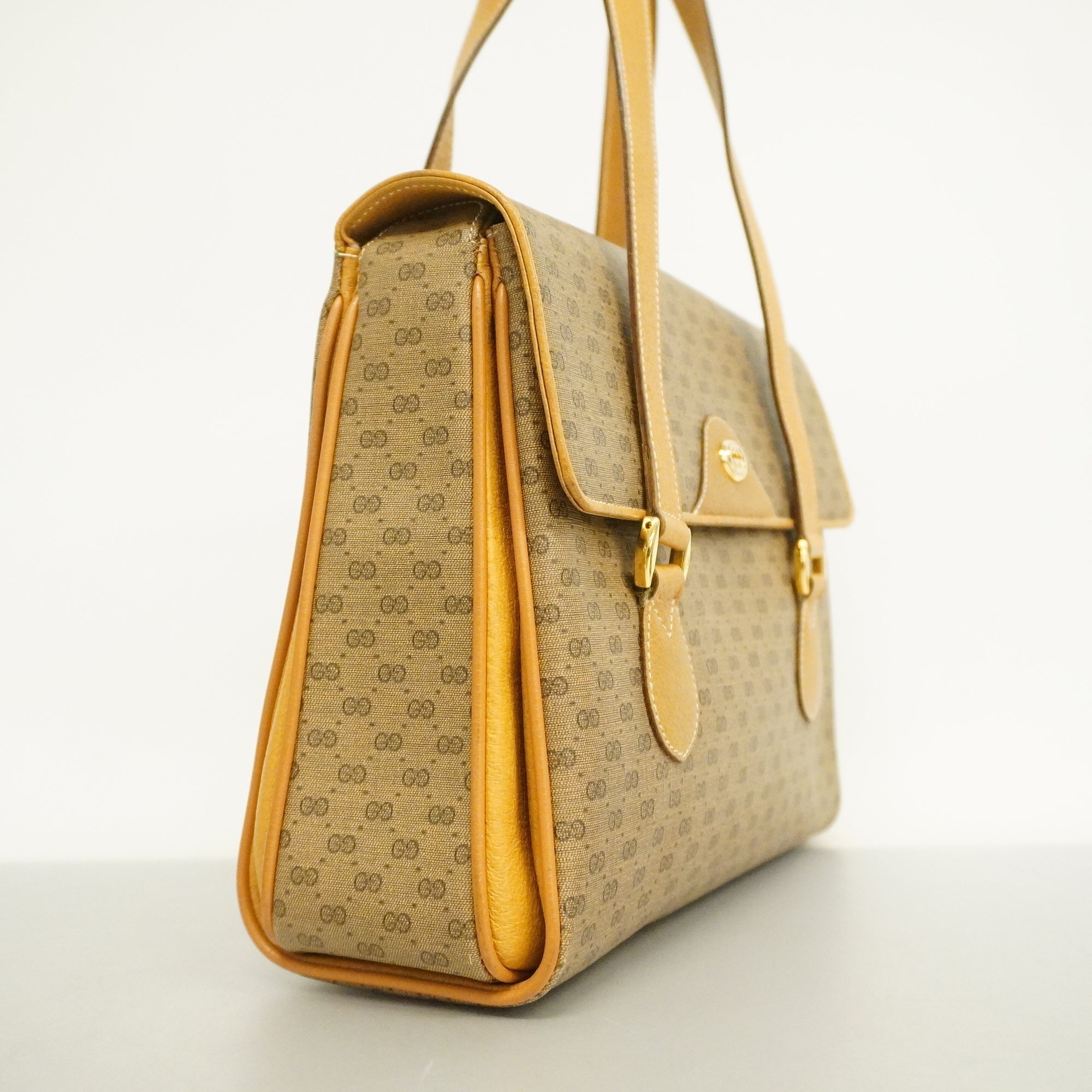 Gucci HandBag Micro GG 116 02 080 Women's Leather HandBag Beige