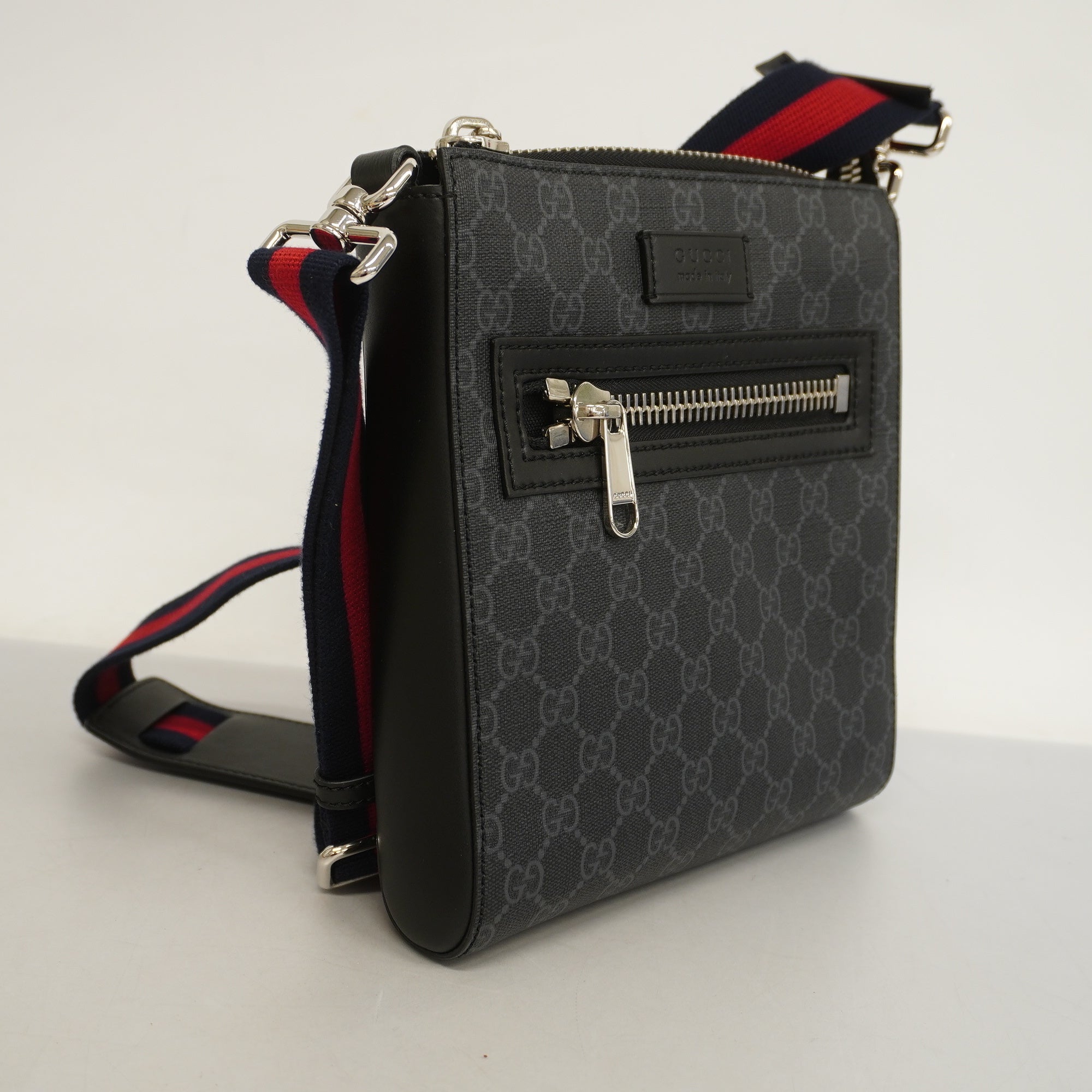 Gucci Shoulder Bag 523599 Men's GG Supreme Black