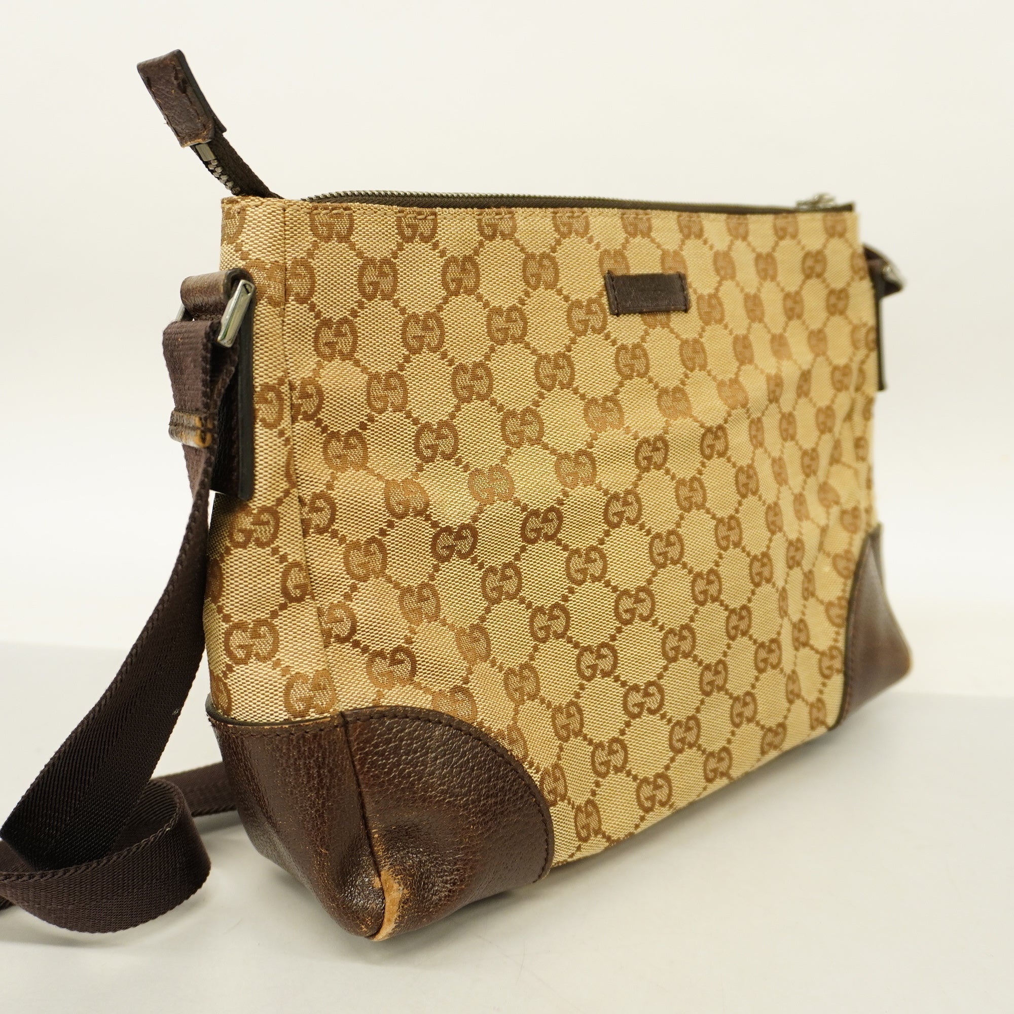Gucci Shoulder Bag 114273 Women's GG Canvas Beige,Brown