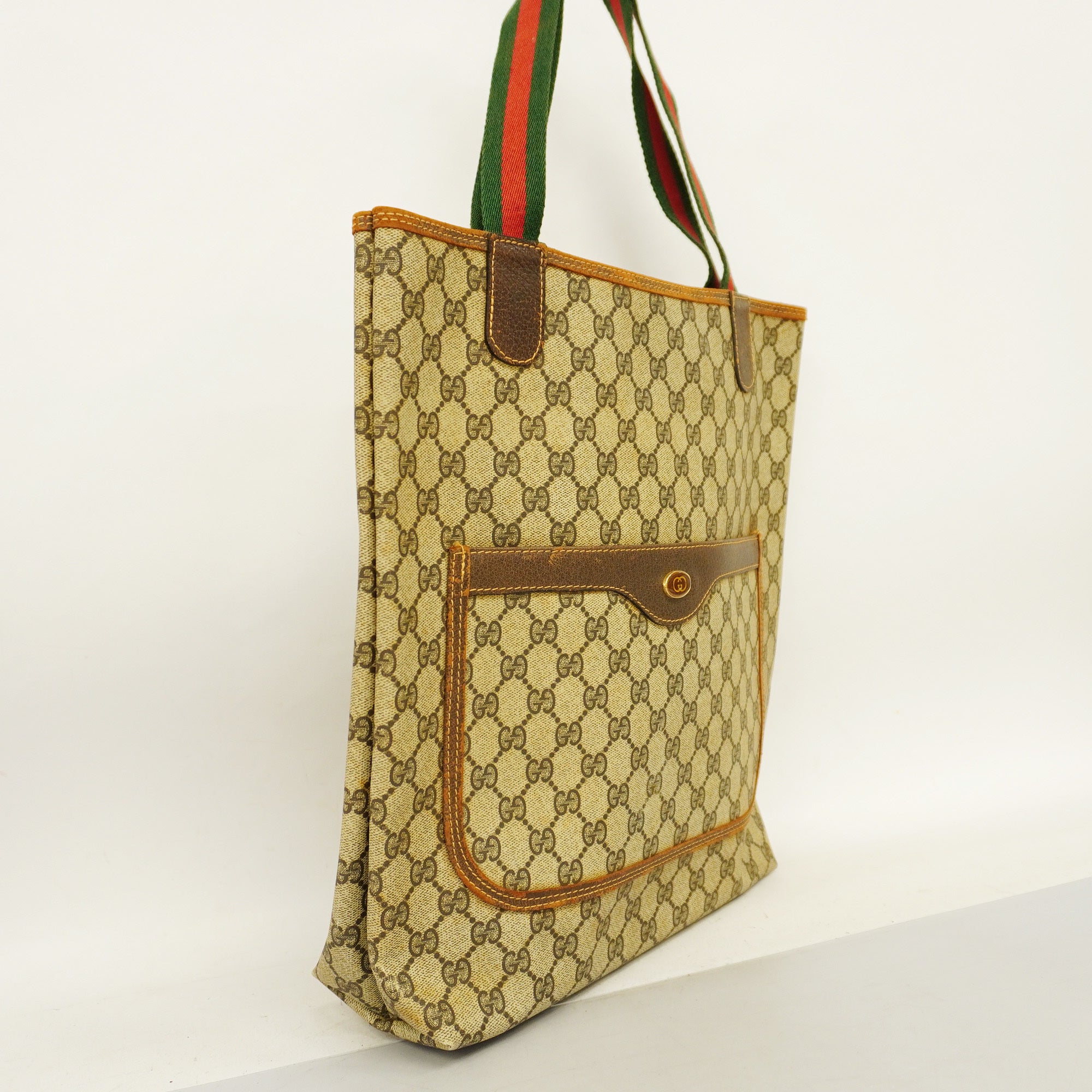Gucci Sherry Line Tote Bag Women's GG Supreme Tote Bag Beige