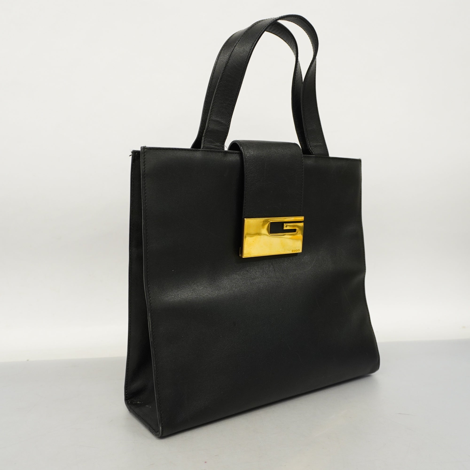Gucci Tote Bag Women's Leather Tote Bag Black