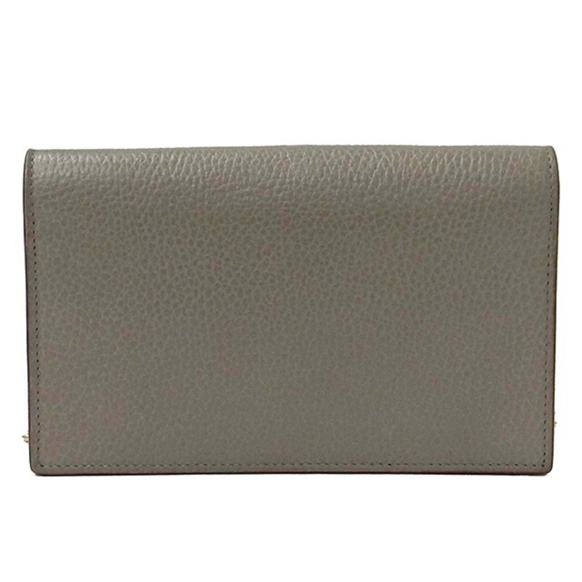 Gucci Bag ladies interlocking shoulder leather chain gray 510314