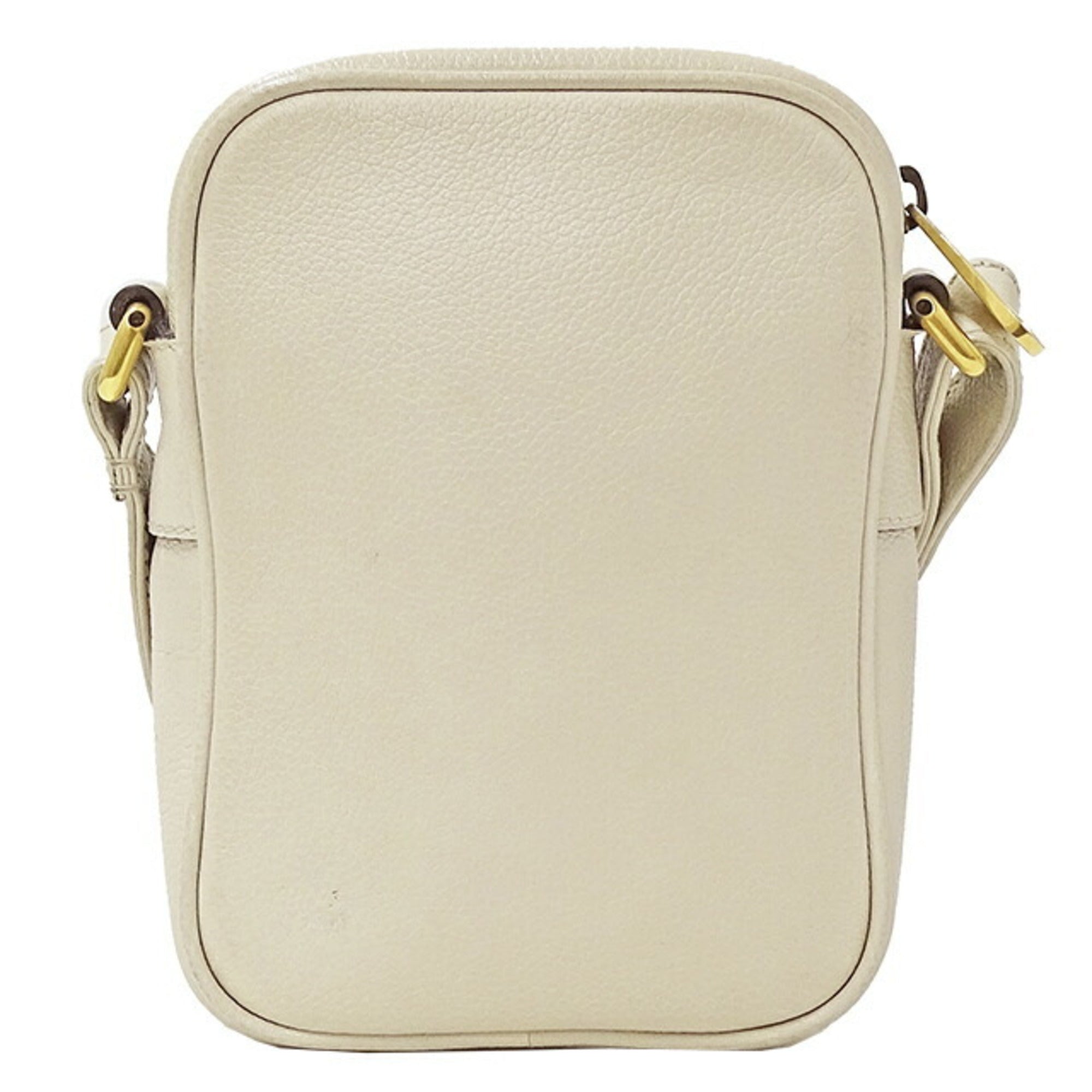 Gucci Bag ladies print shoulder leather white 574803