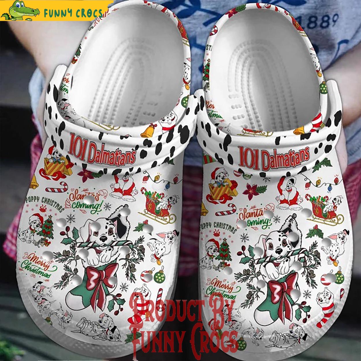 101 Dalmatians Cartoon Christmas Crocs Comfortable Clogs Shoes For Men And Women