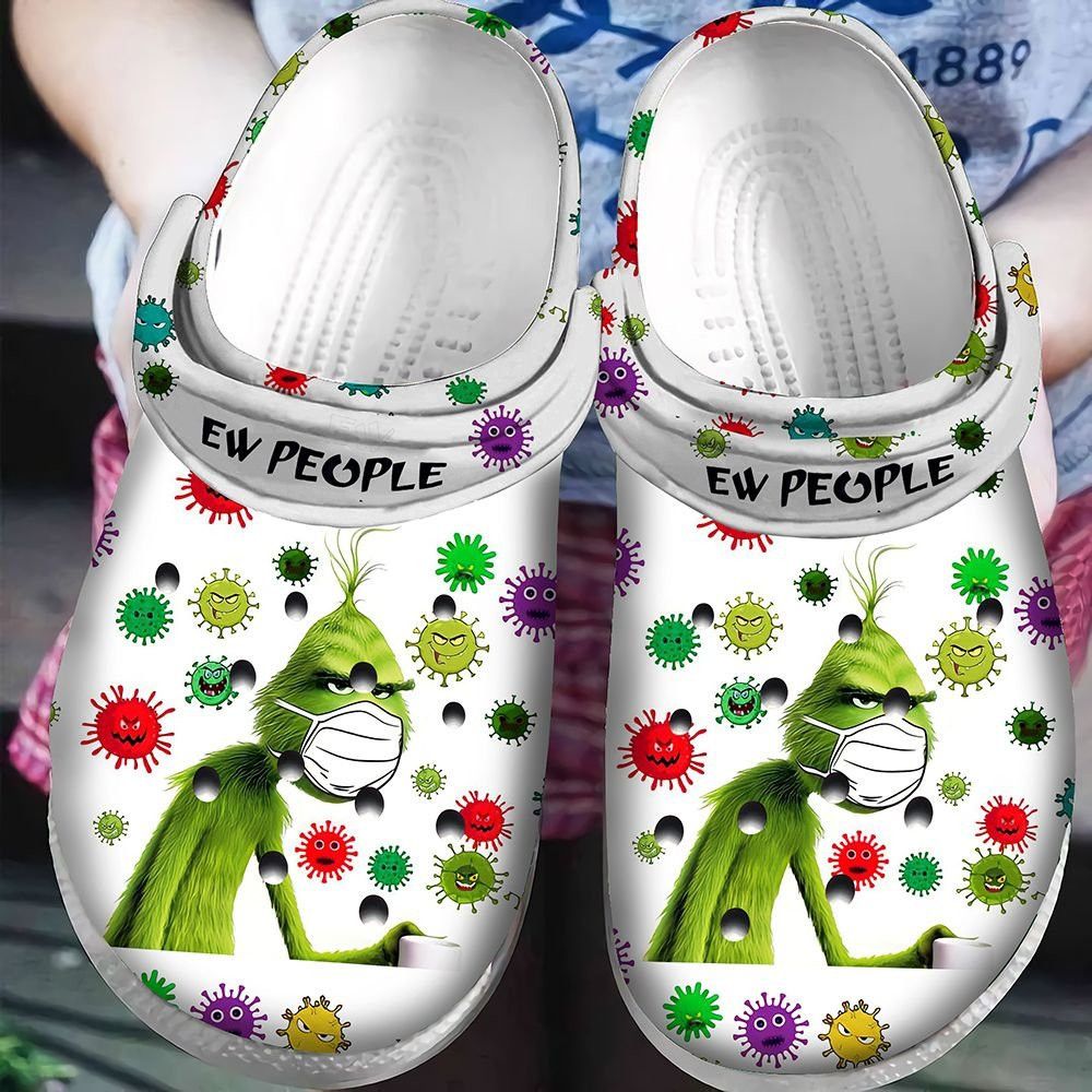 2021 Ew People The Grinch Classic Crocs Comfortable Clogs Shoes For Men And Women