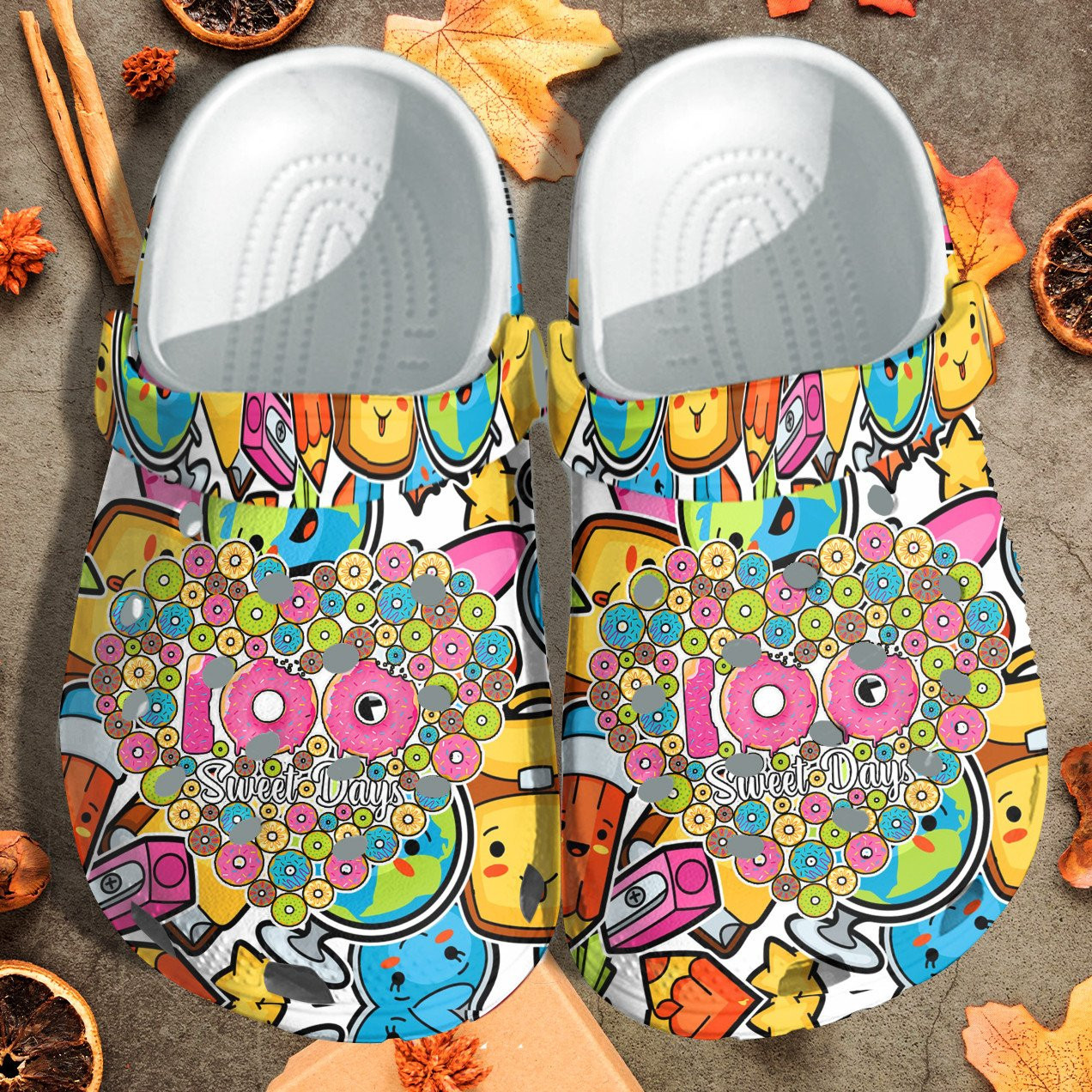 100 Sweet Day Gift Crocs Comfortable Clogs Shoes For Men And Women