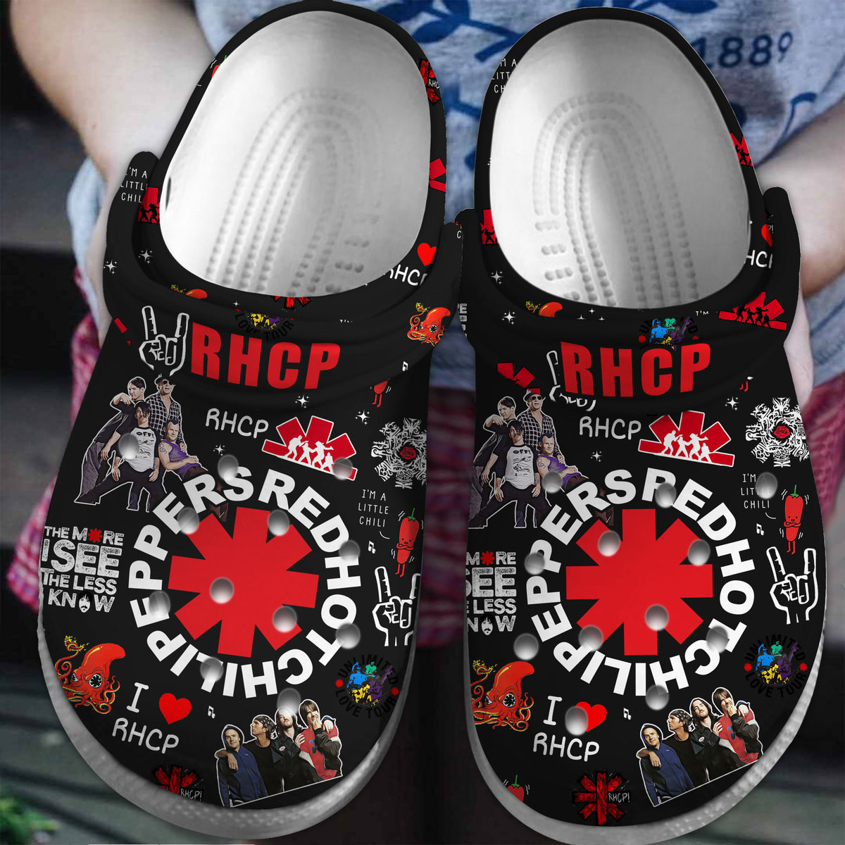 Red Hot Chili Peppers Rock Band Music Crocs Crocband Clogs