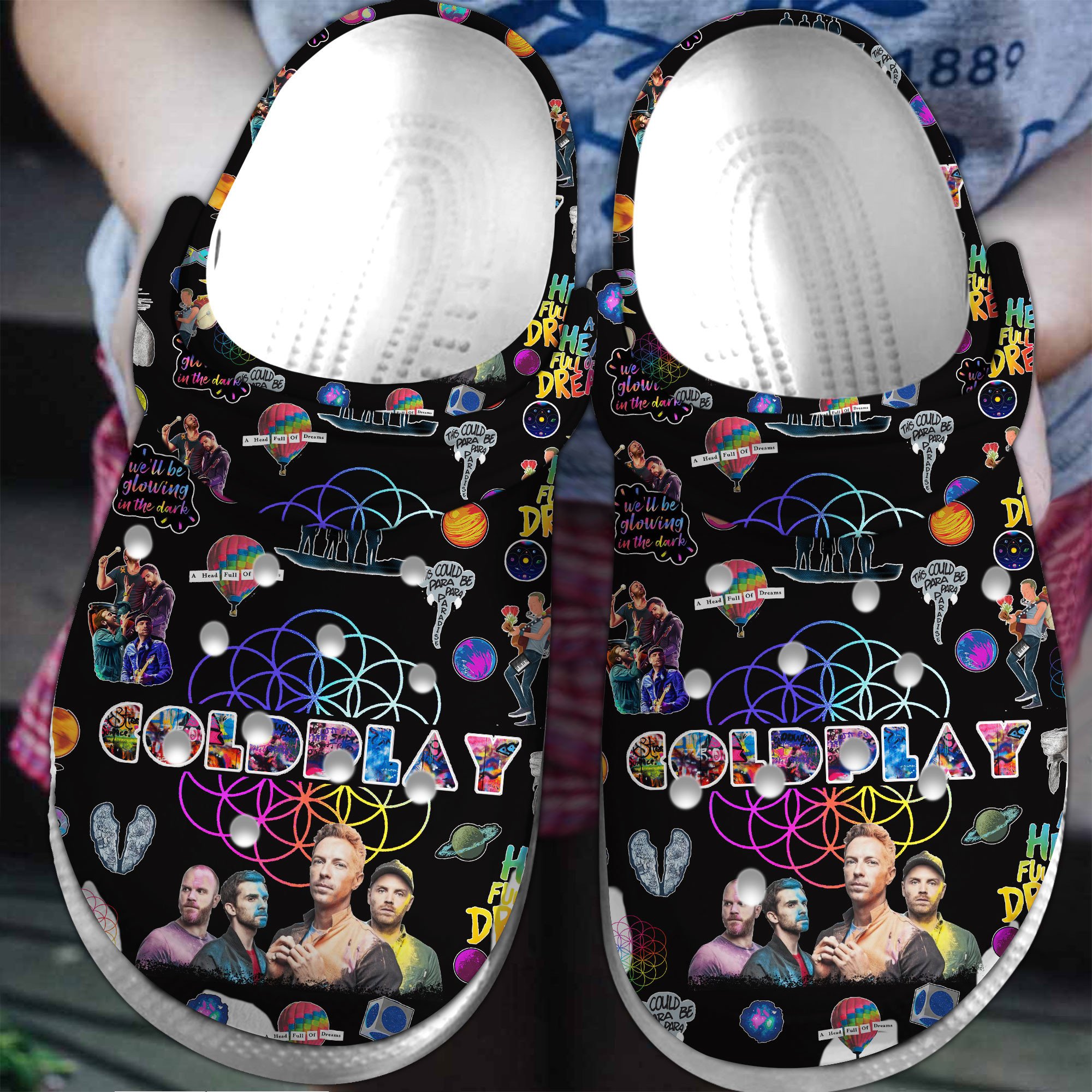 Coldplay Crocs Crocband Clogs