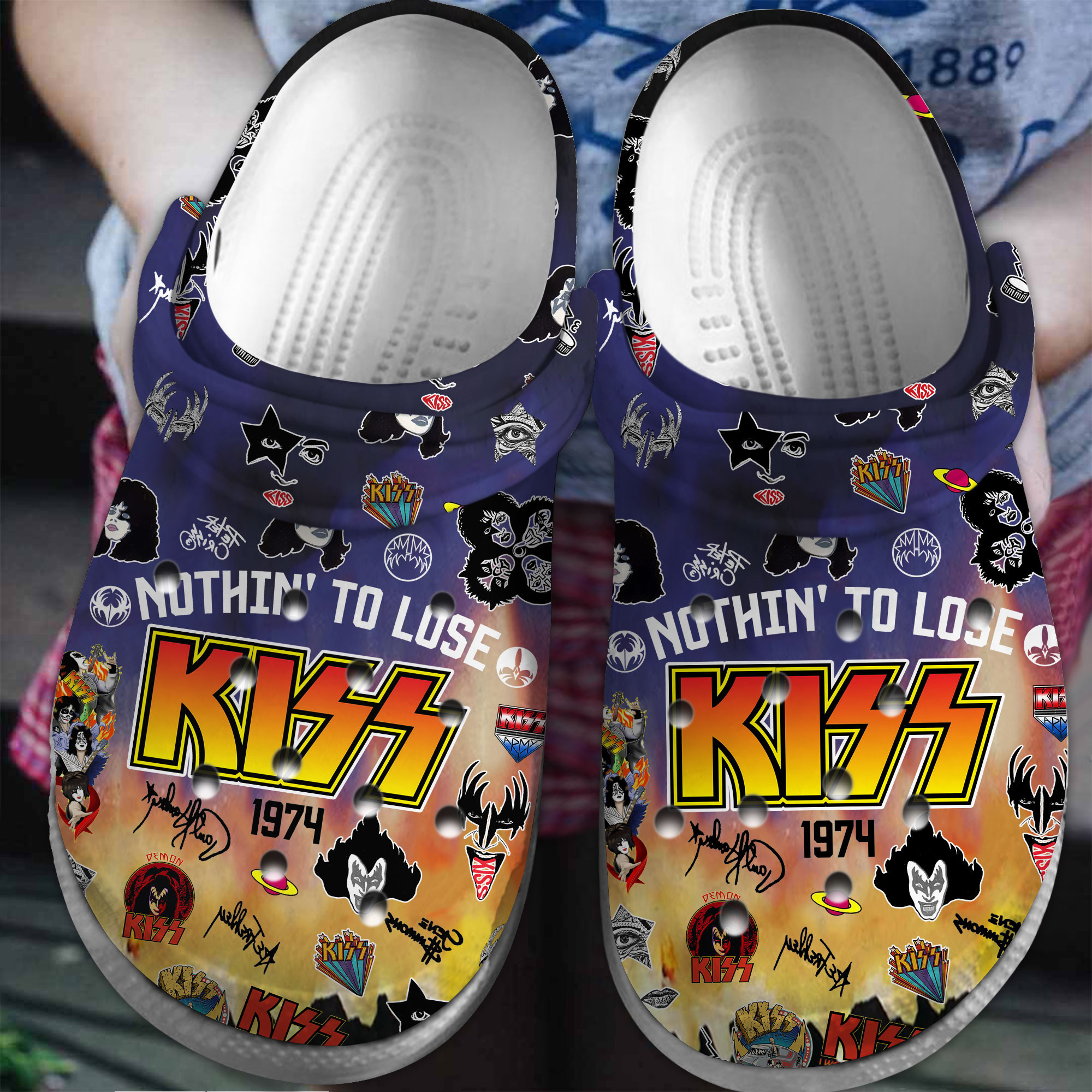 Kiss Nothing To Lose Crocs Comfortable For Fans