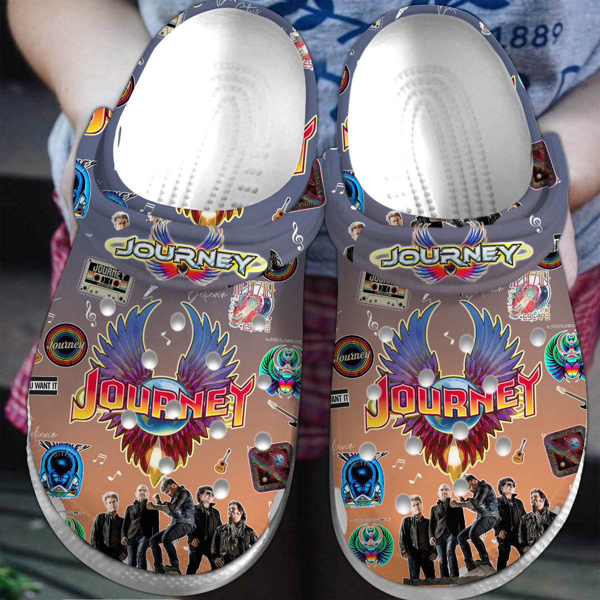 Journey Rock Band Music Crocs Comfortable For Men Women And Kids