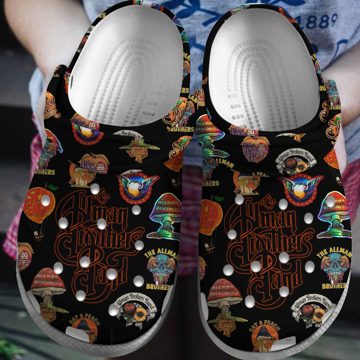 The Allman Brothers Band Crocs Crocband Clogs