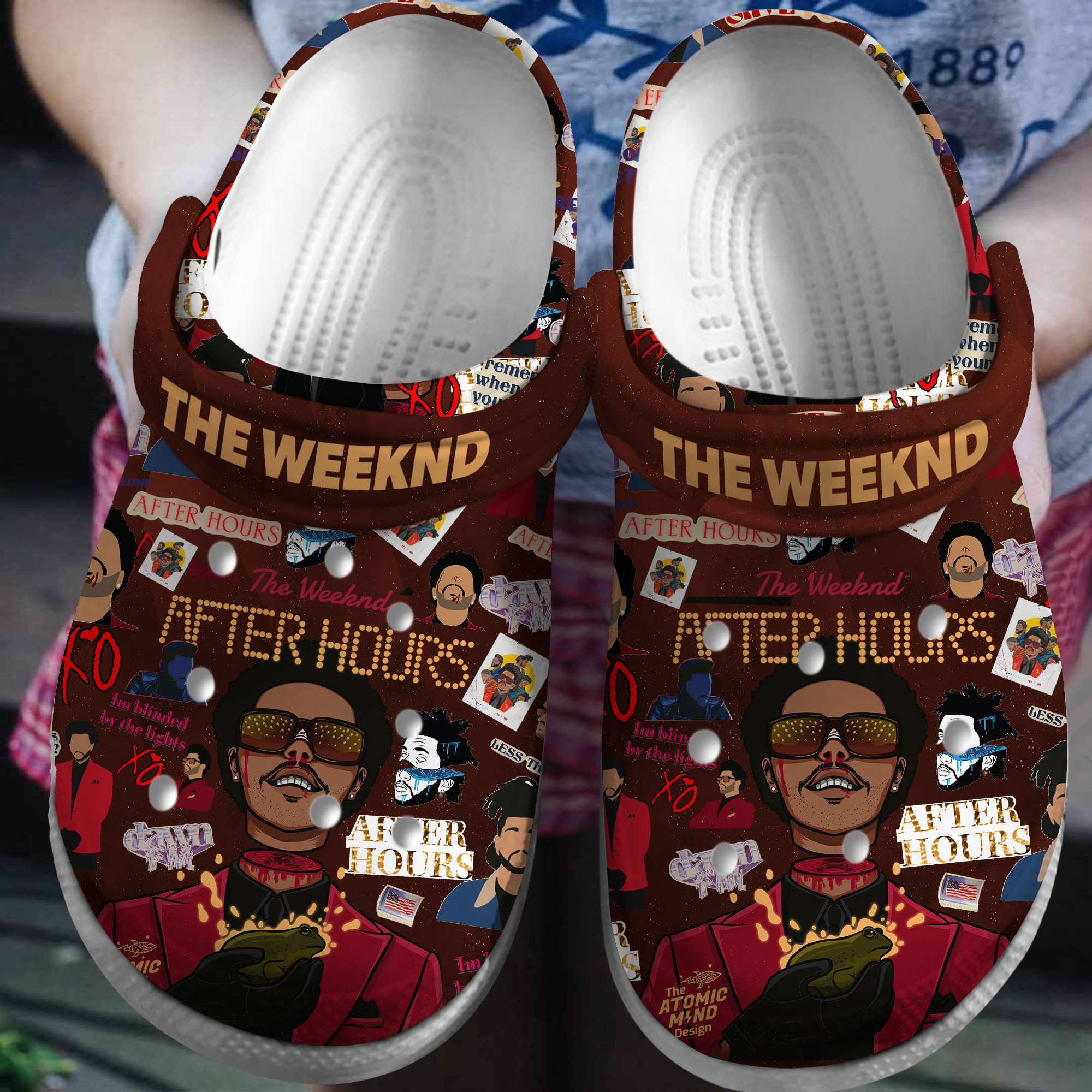 The Weeknd Music Crocs Crocband Clogs