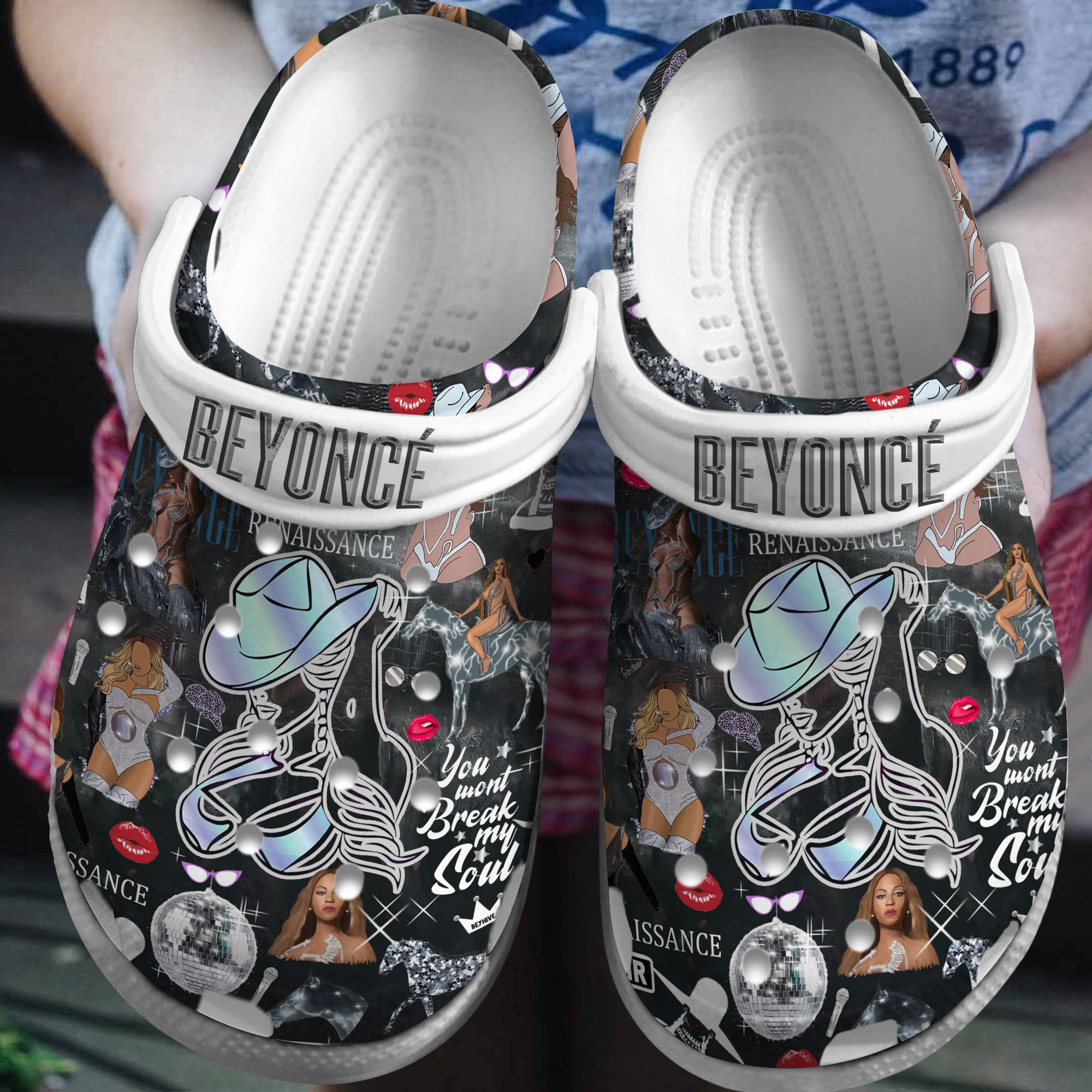 Beyonce Music Crocs Crocband Clogs