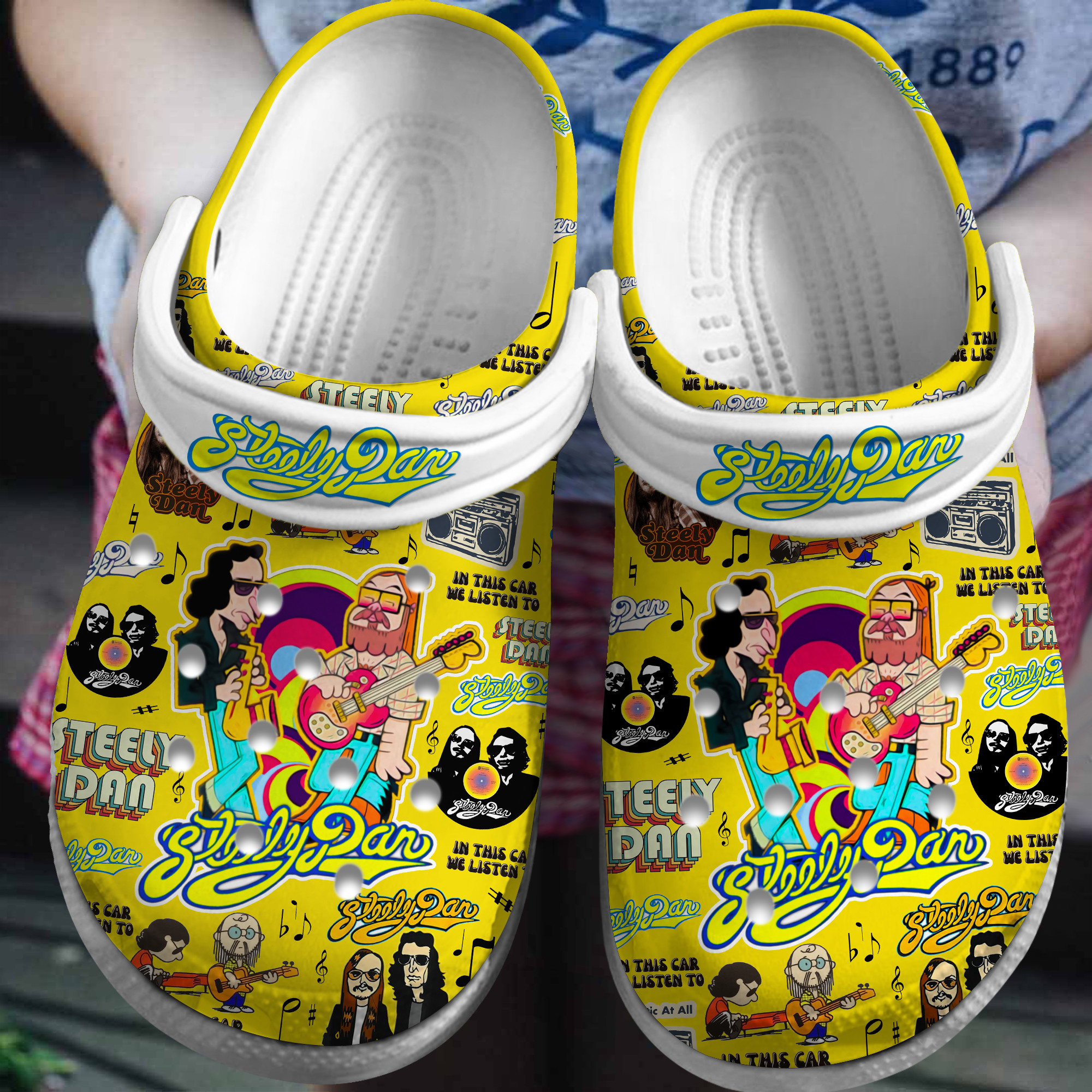 Steely Dan Music Crocs Crocband Clogs