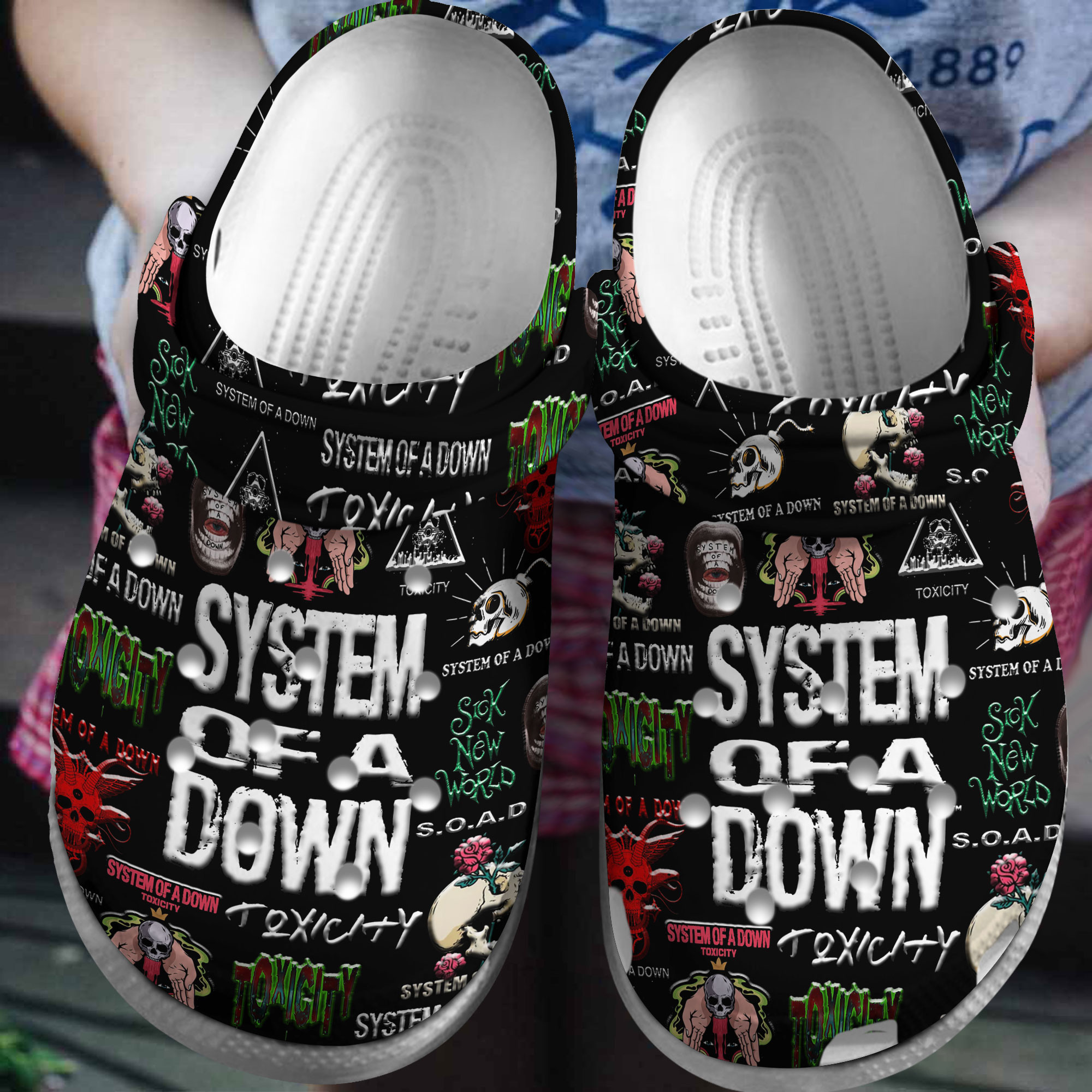 System Of A Down Music Crocs Crocband Clogs