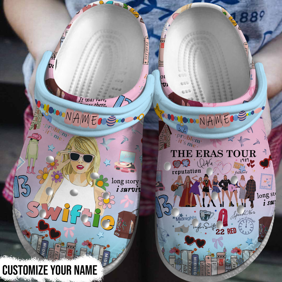 Taylor Swift The Eras Tour Music Crocs Crocband Clogs