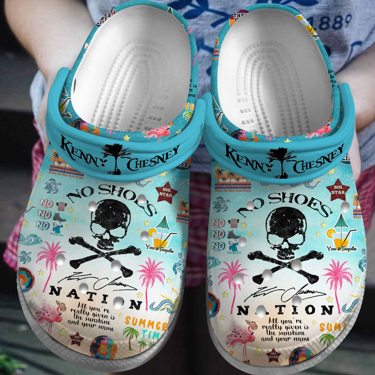 Kenny Chesney Music Crocs Crocband Clogs