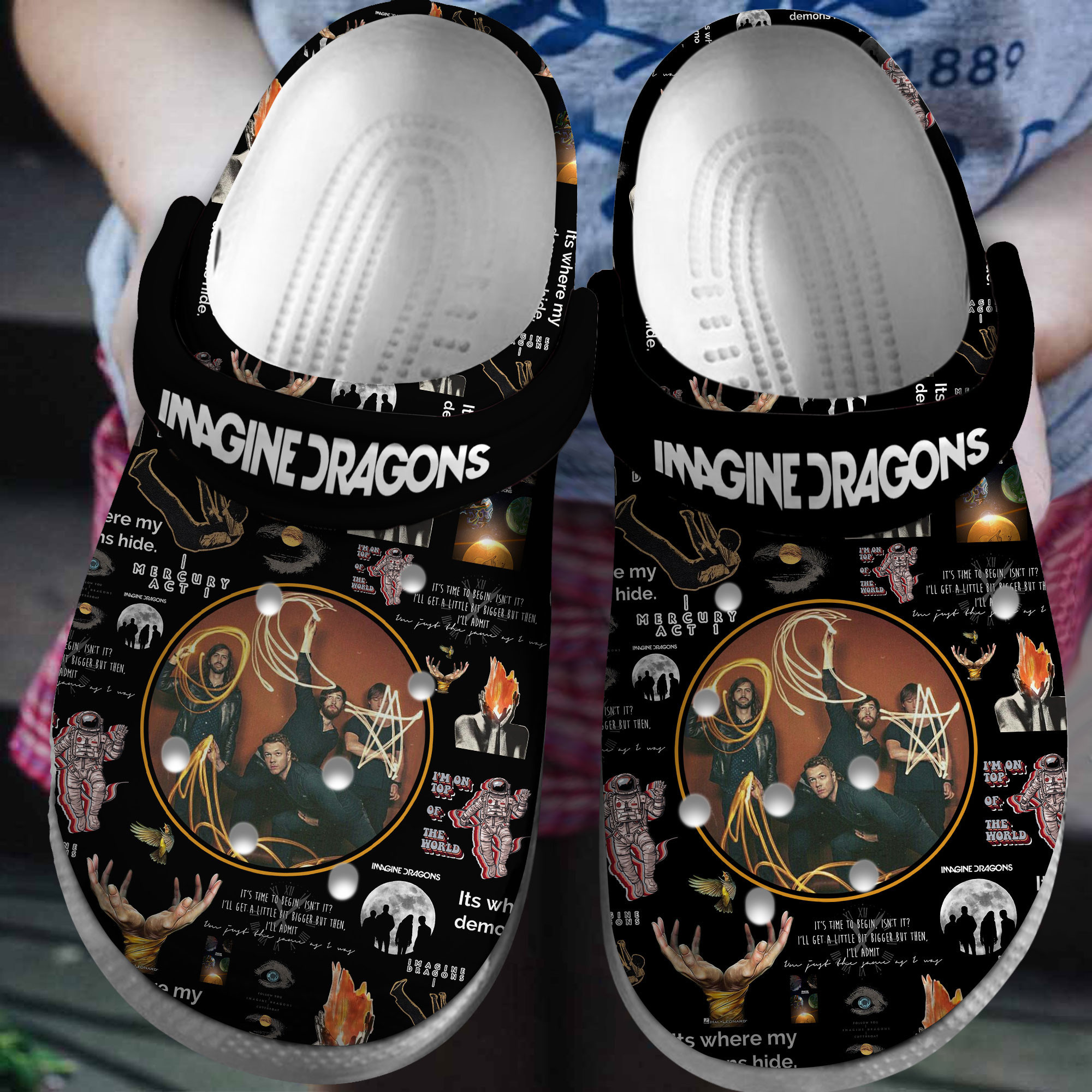 Imagine Dragons Music Crocs Crocband Clogs