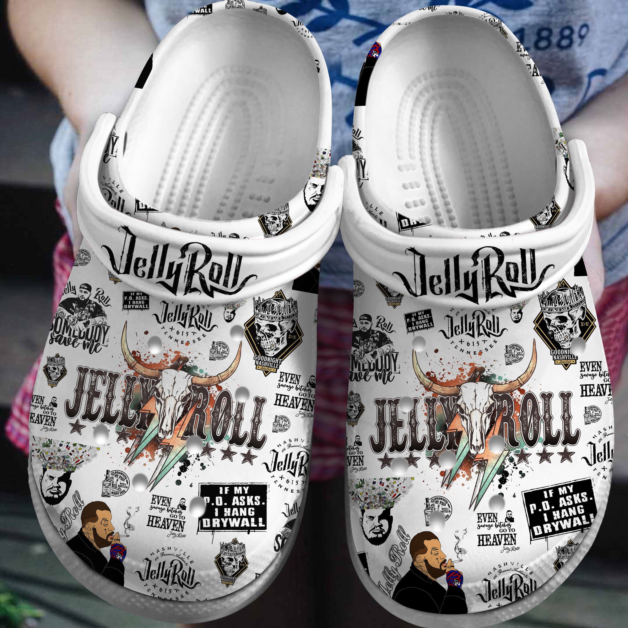 Jelly Roll Music Crocs Crocband Clogs