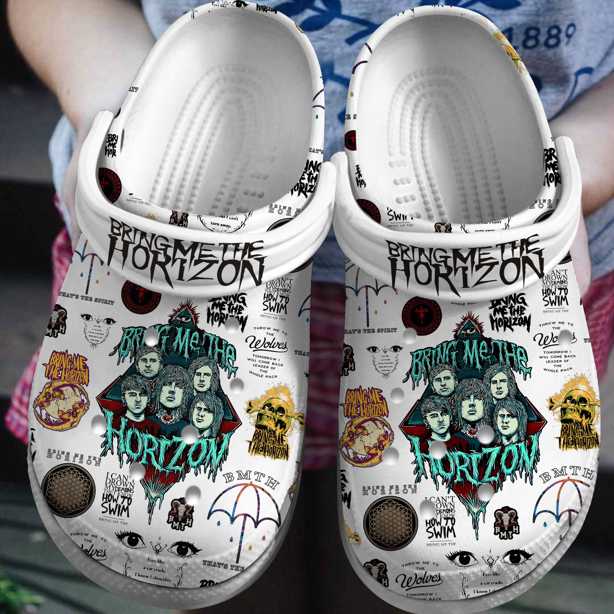 Bring Me The Horizon Band Music Crocs Crocband Clogs