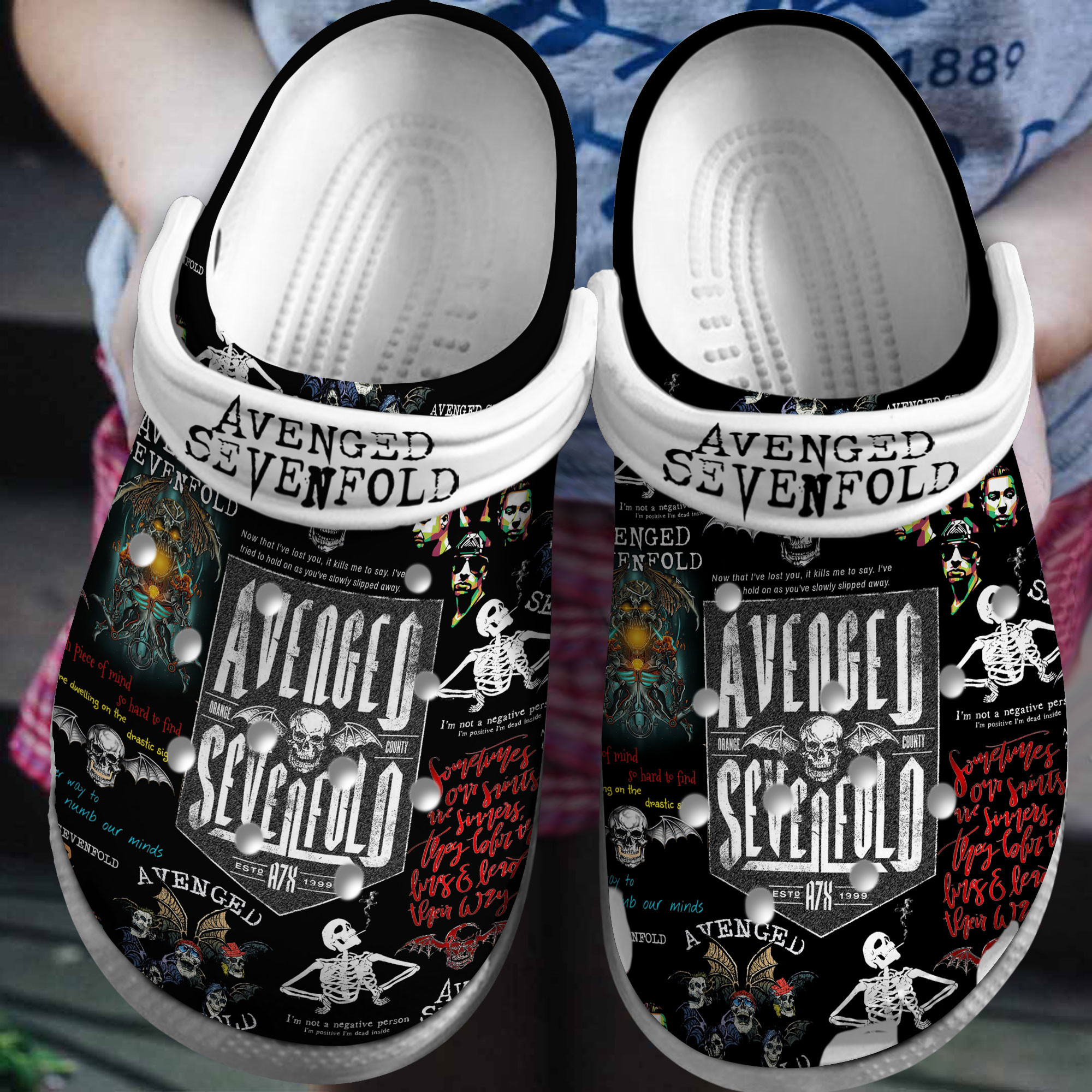 Avenged Sevenfold Music Crocs Crocband Clogs Shoes