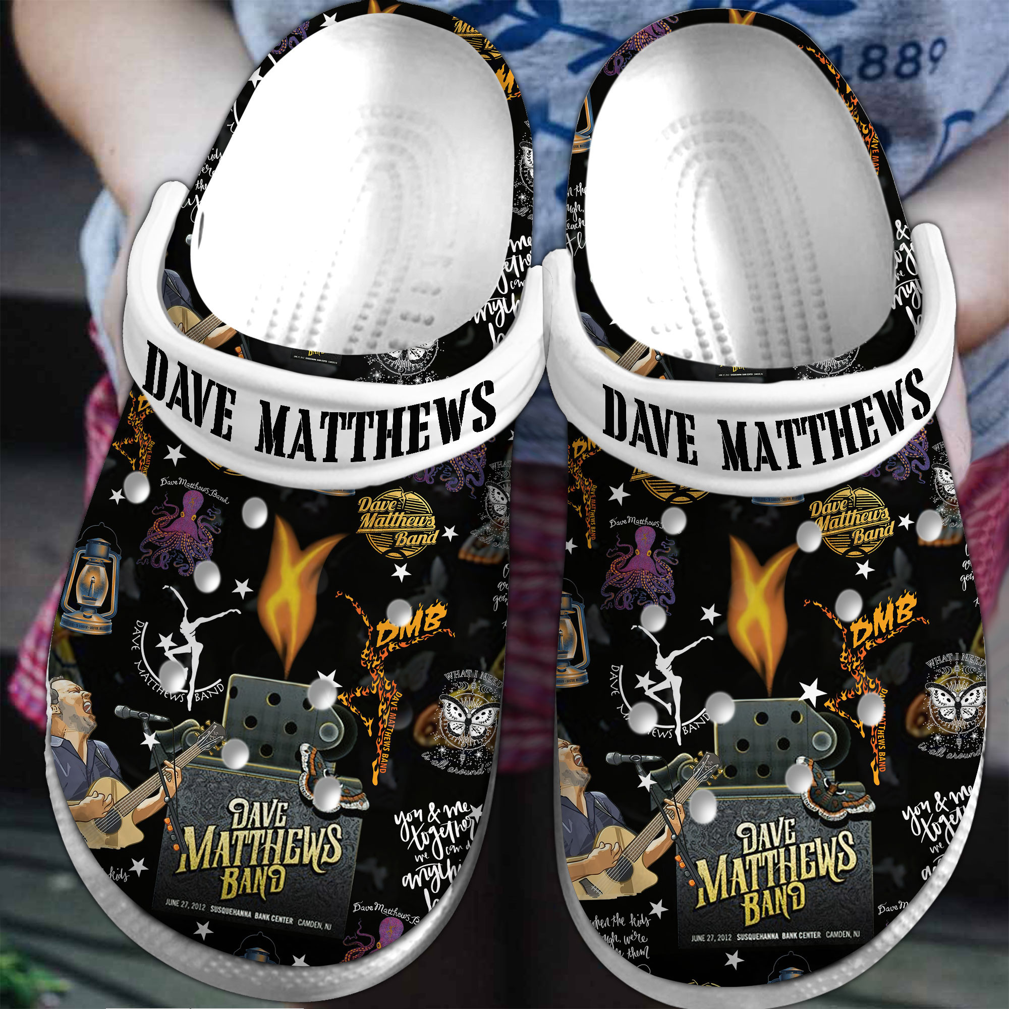 Dave Matthews Band Crocs Crocband Clogs Sz 9-12