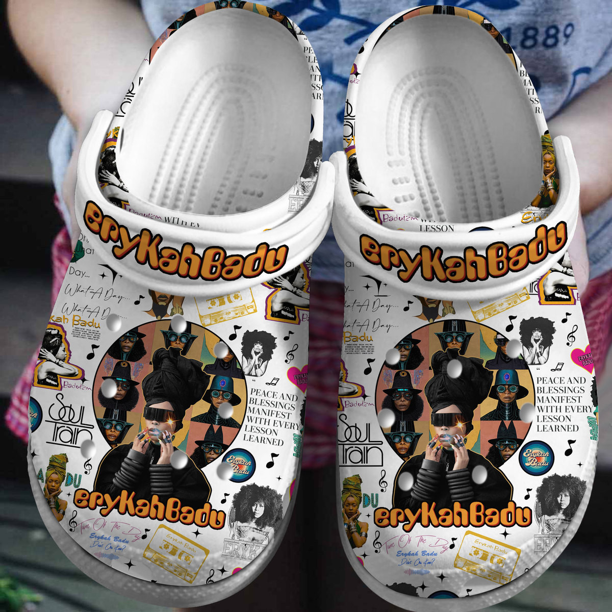 Erykah Badu Music Crocs Crocband Clogs Shoes