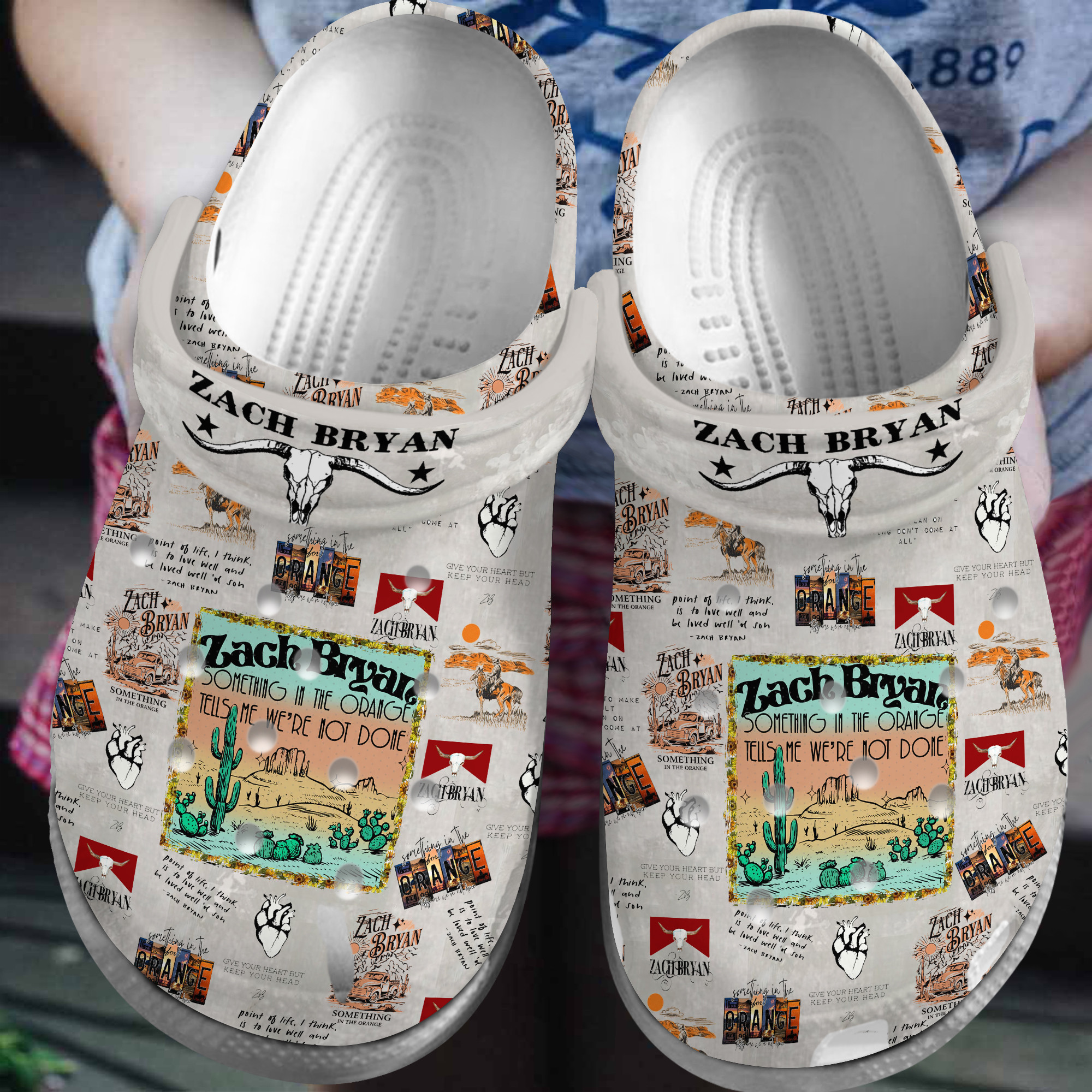 Zach Bryan Music Crocs Crocband Clogs