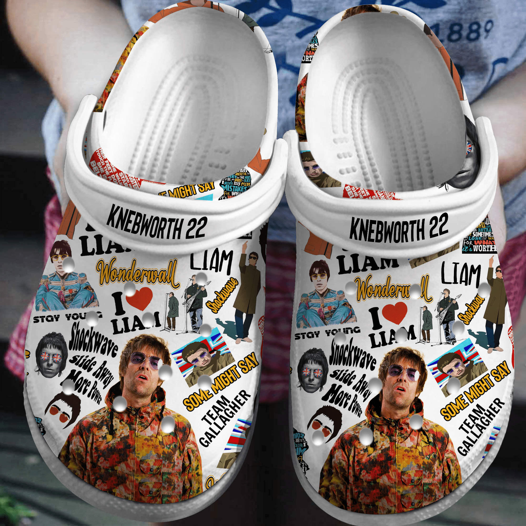 Knebworth 22 Liam Gallagher Music Crocs Crocband Clogs