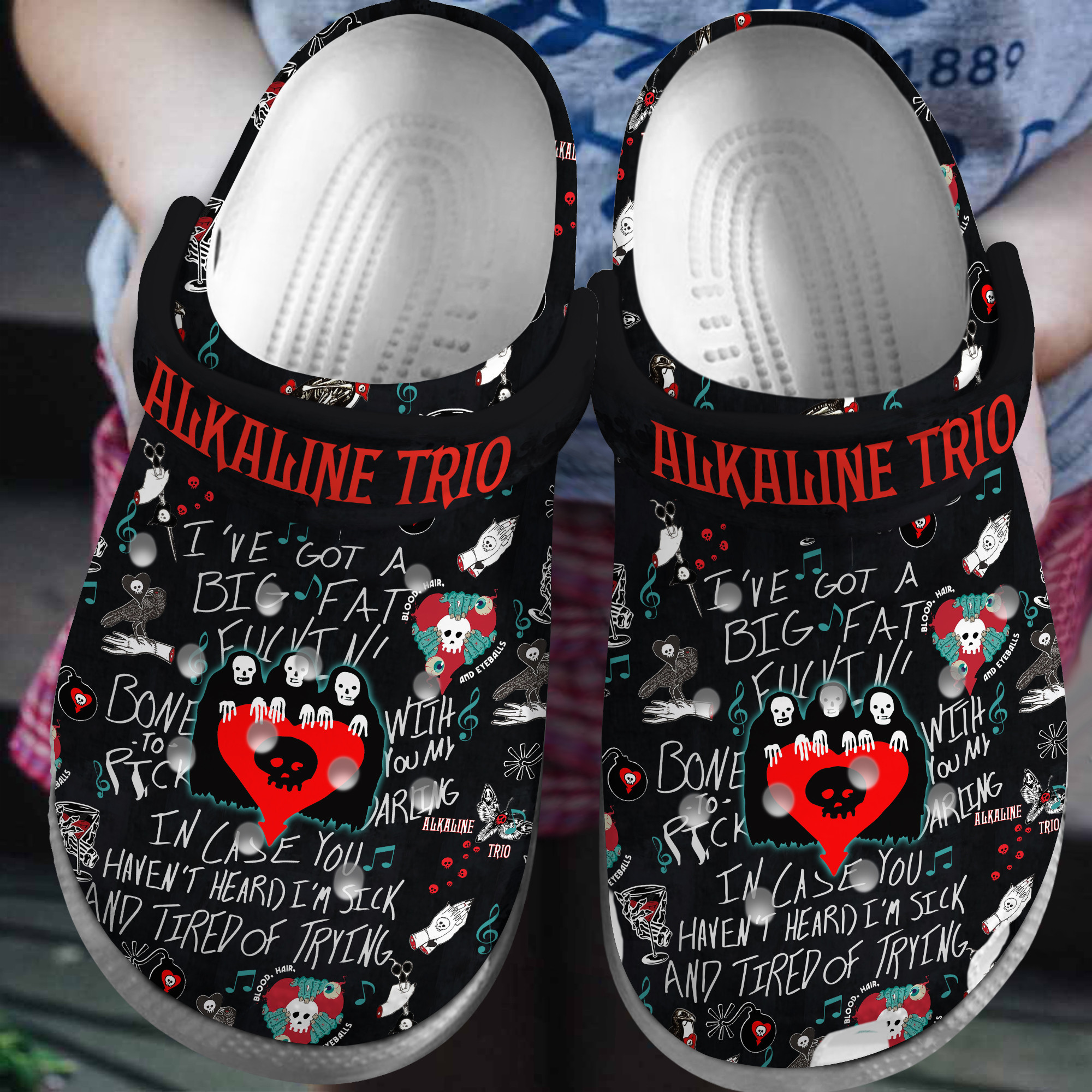Alkaline Trio Music Crocs Crocband Clogs Shoes