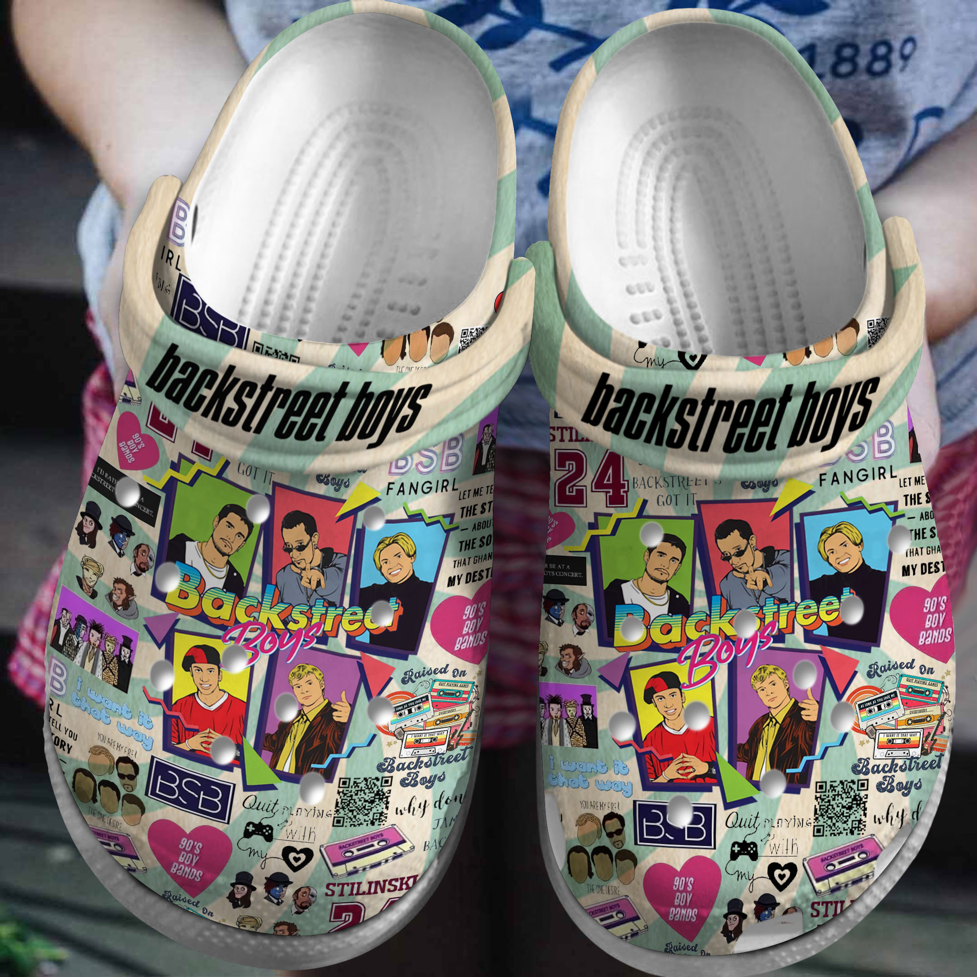 Backstreet Boys Music Crocs Crocband Clogs Shoes