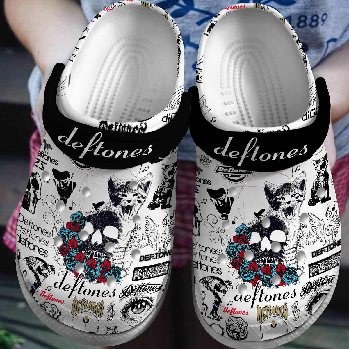 Deftones Music Crocs Crocband Clogs Shoes