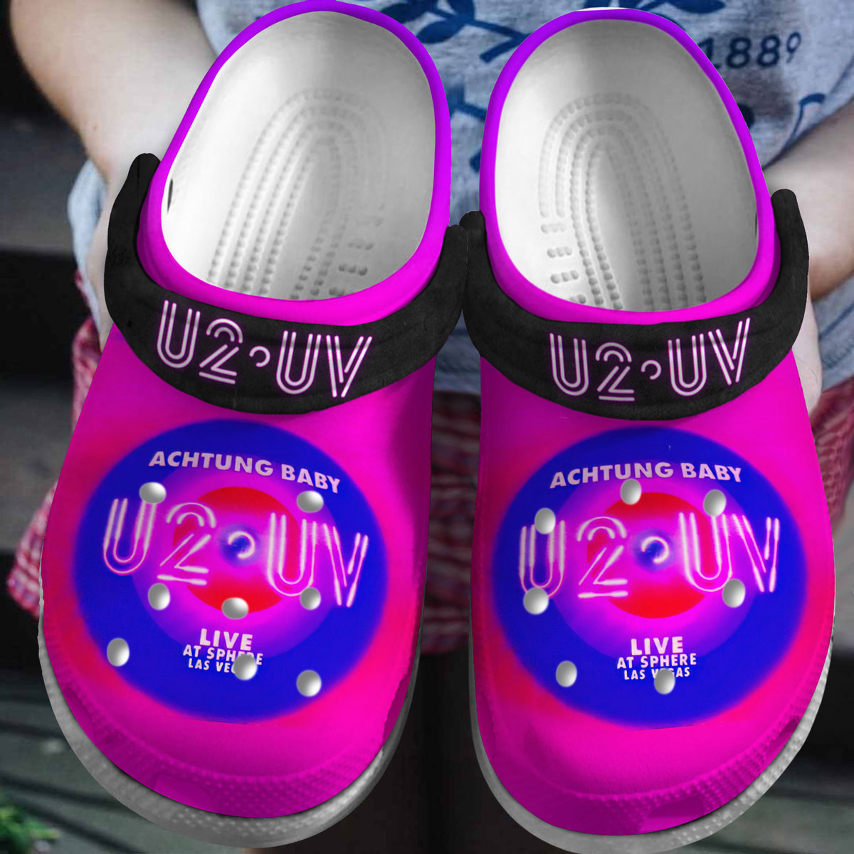 U2 Uv Achtung Baby Live At Sphere Music Crocs Crocband Clogs